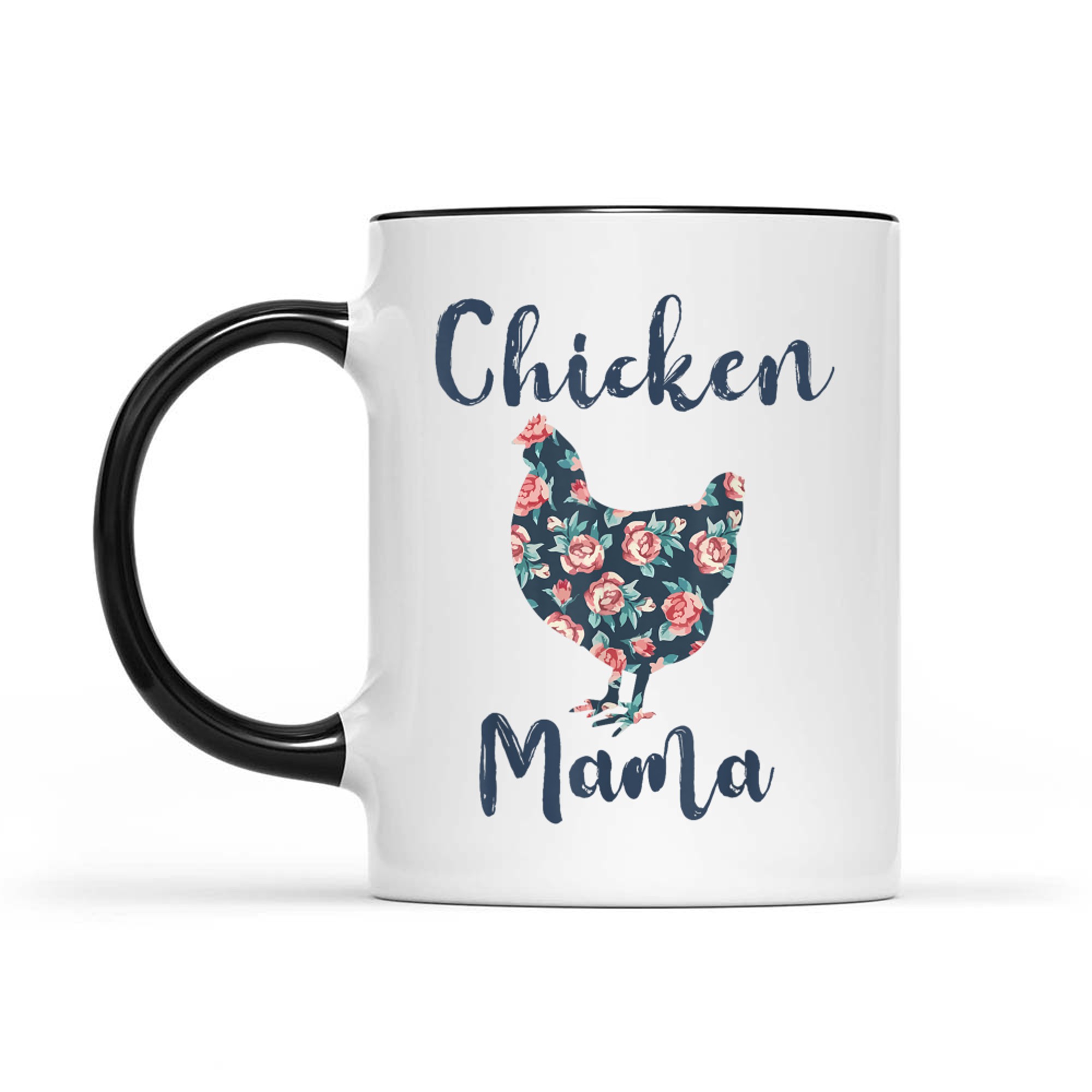 Floral Chicken Mama Farm Life Mother’s Day Rustic Design Mug