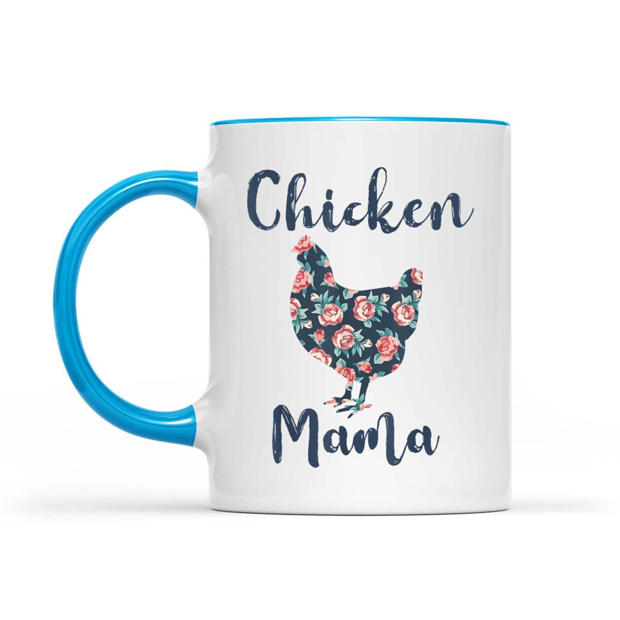 Floral Chicken Mama Farm Life Mother’s Day Rustic Design Mug