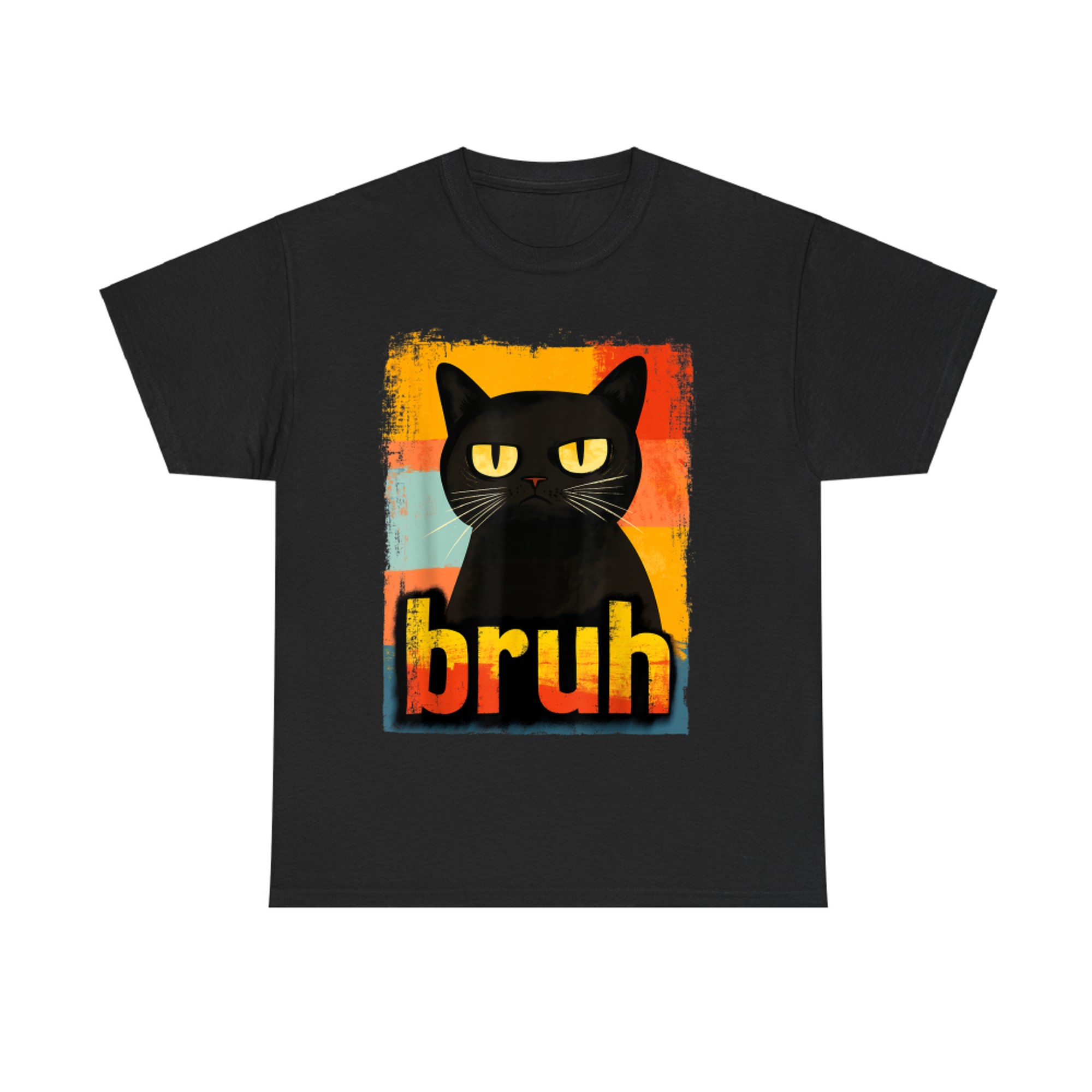 Funny Cat Bruh Meme Graphic T-Shirt