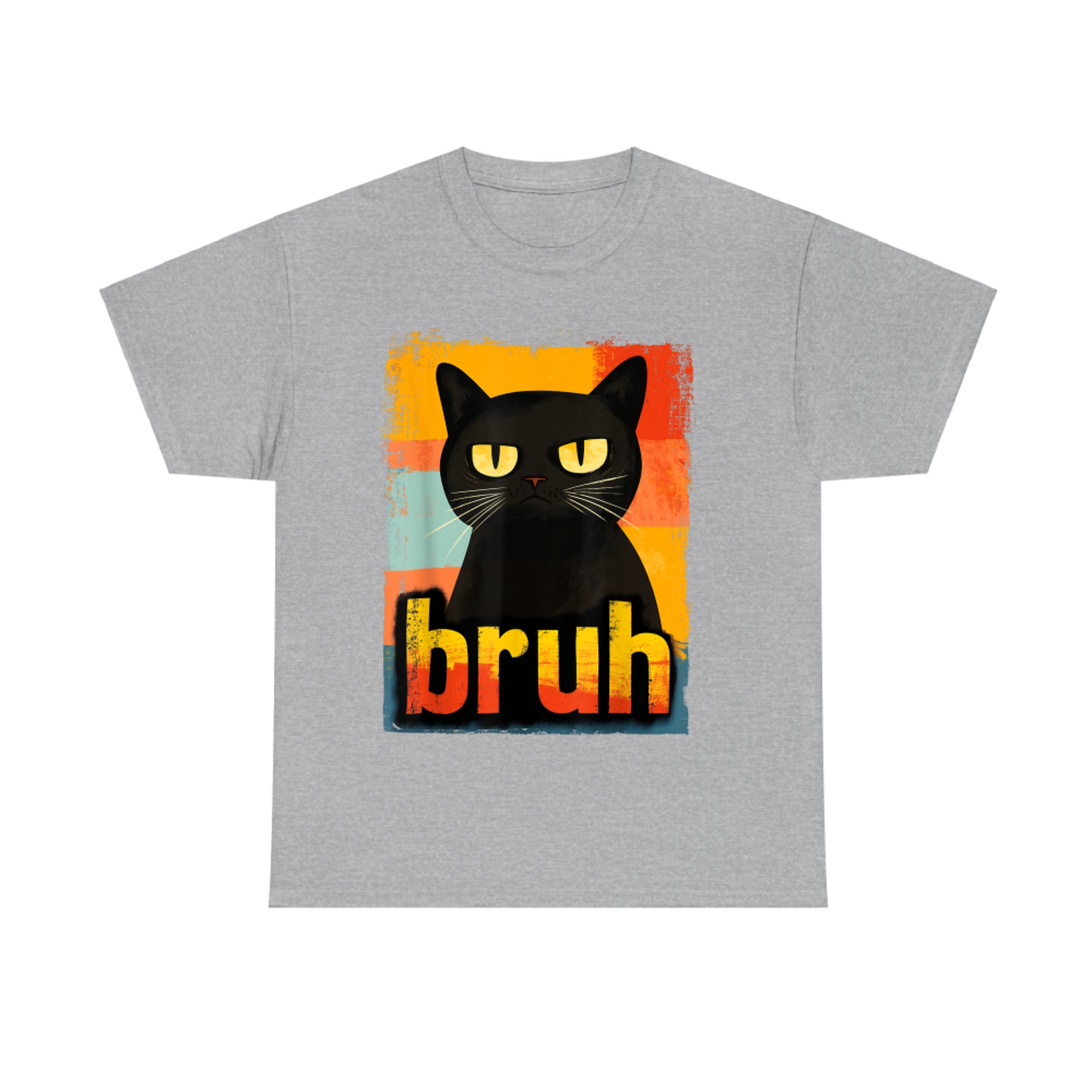 Funny Cat Bruh Meme Graphic T-Shirt