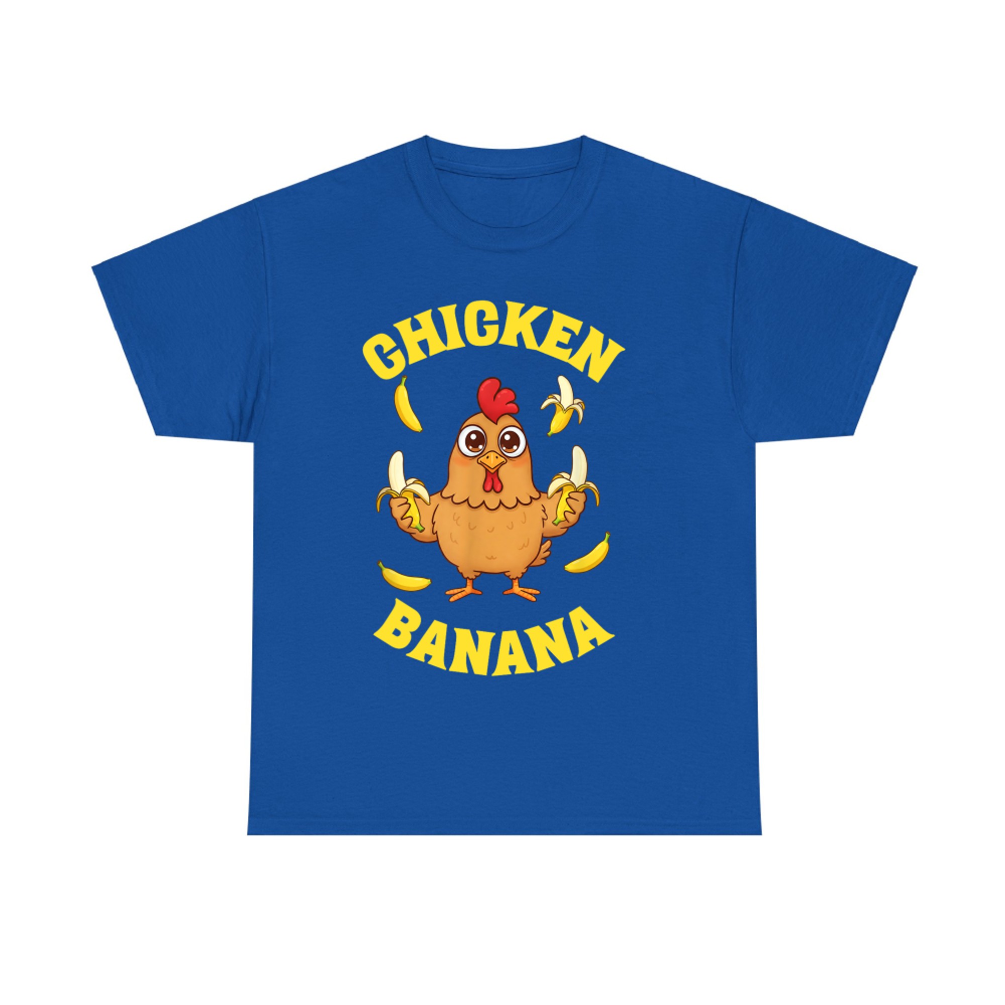 Funny Chicken Holding Bananas Silly Farm Animal Humor T-Shirt