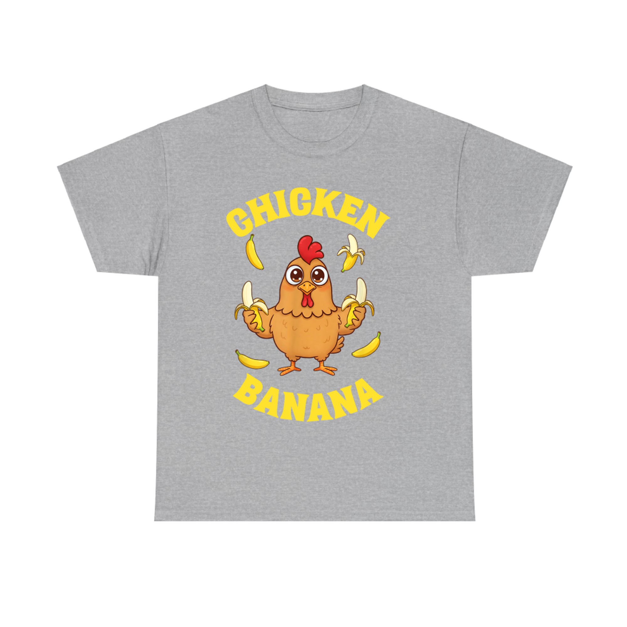 Funny Chicken Holding Bananas Silly Farm Animal Humor T-Shirt