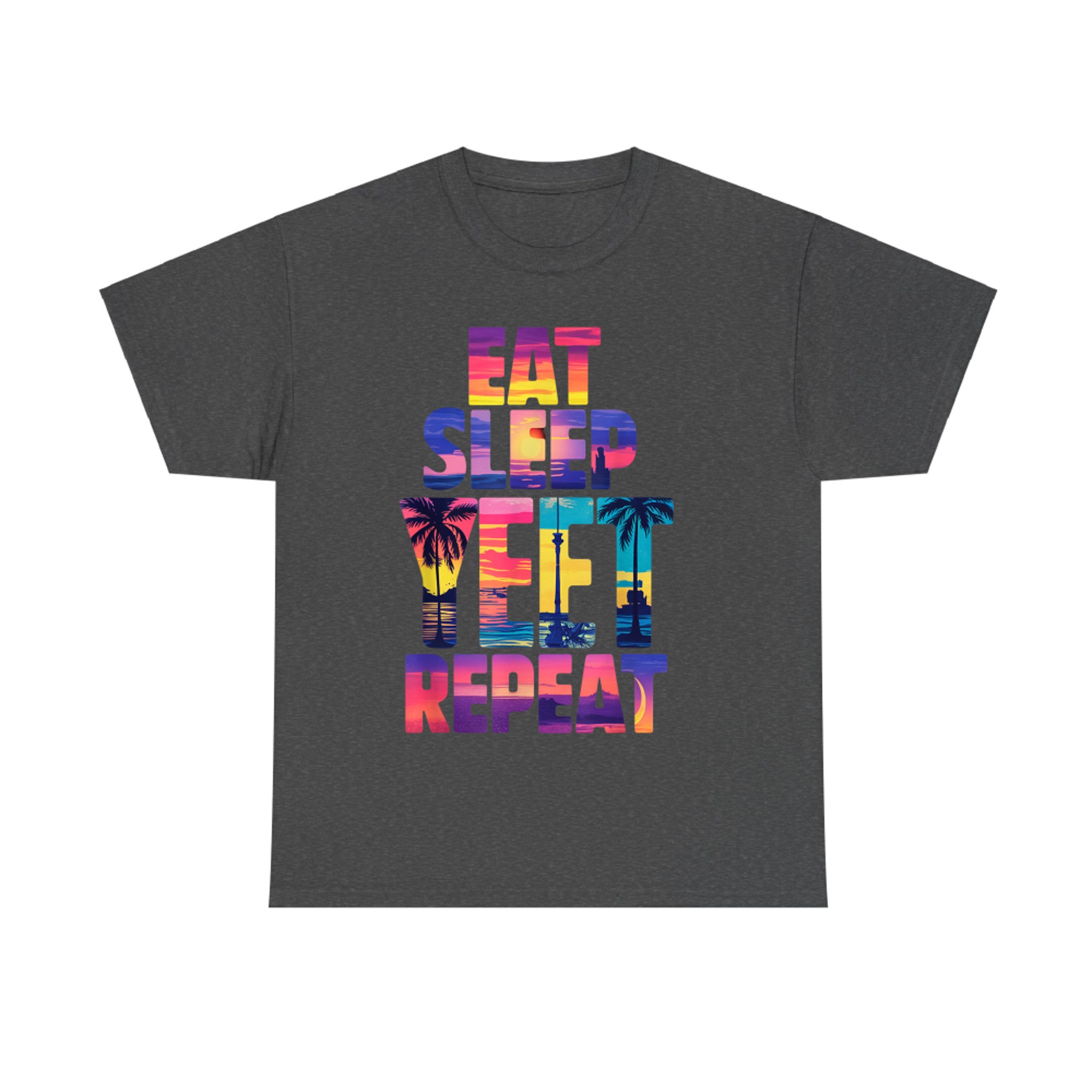 Funny Eat Sleep Yeet Repeat Vintage Summer Vibe T-Shirt