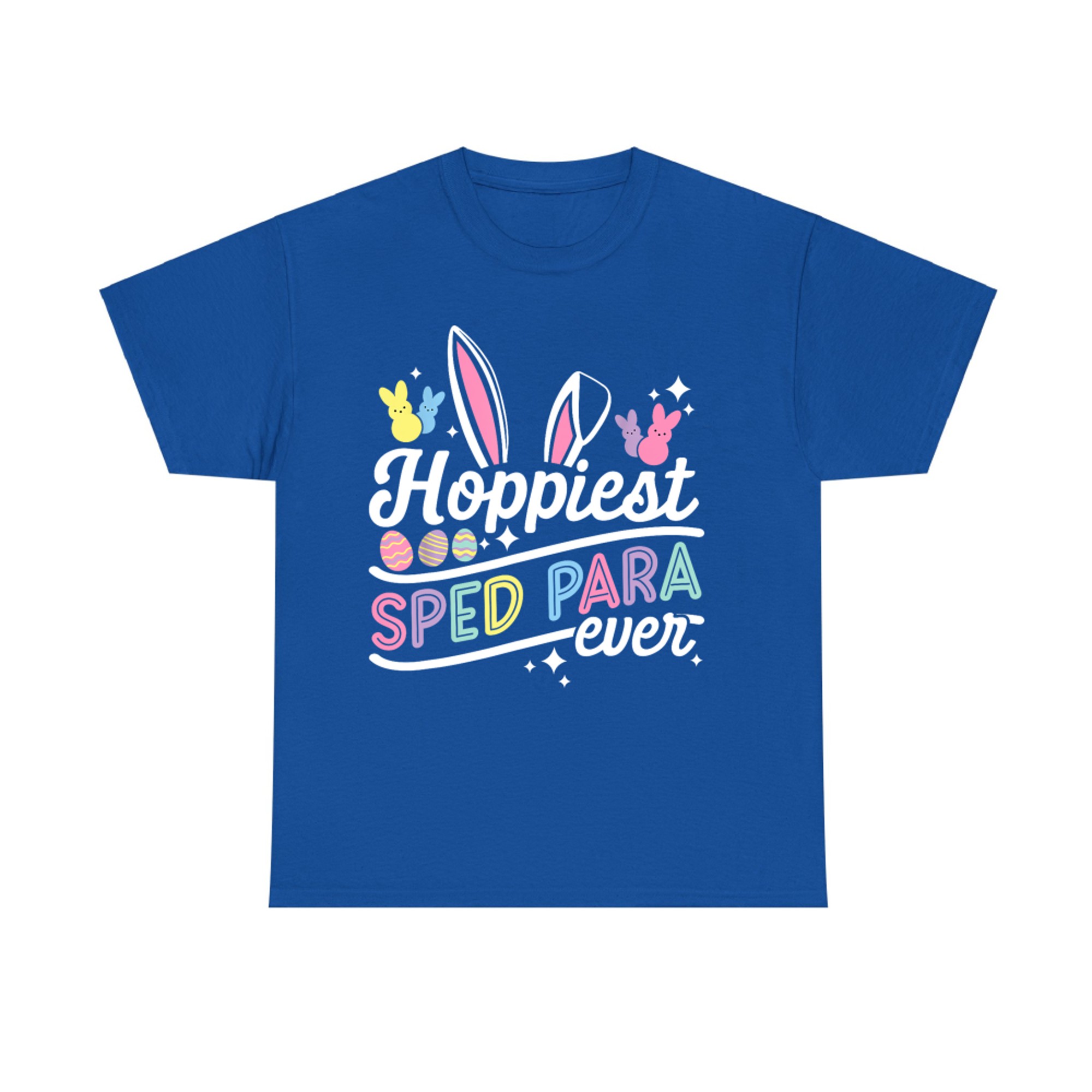 Funny Hoppiest Sped Para Ever Bunny Rabbit Easter T-Shirt