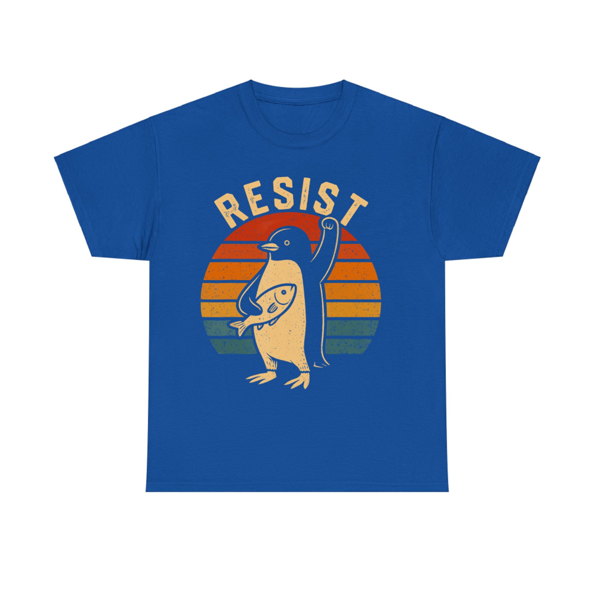 Funny Penguin Resist Penguins Protest Against Tariffs T-Shirt