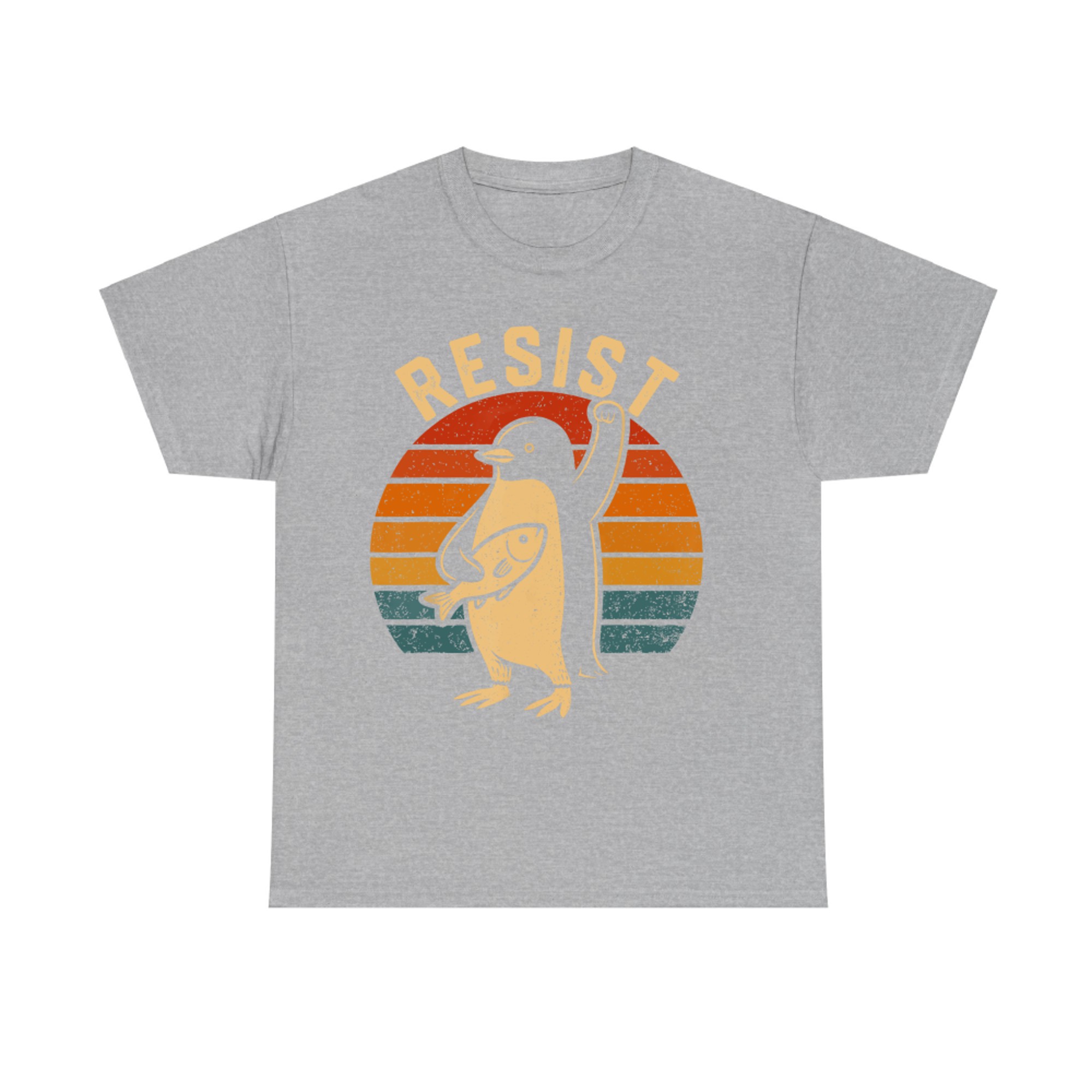 Funny Penguin Resist Penguins Protest Against Tariffs T-Shirt