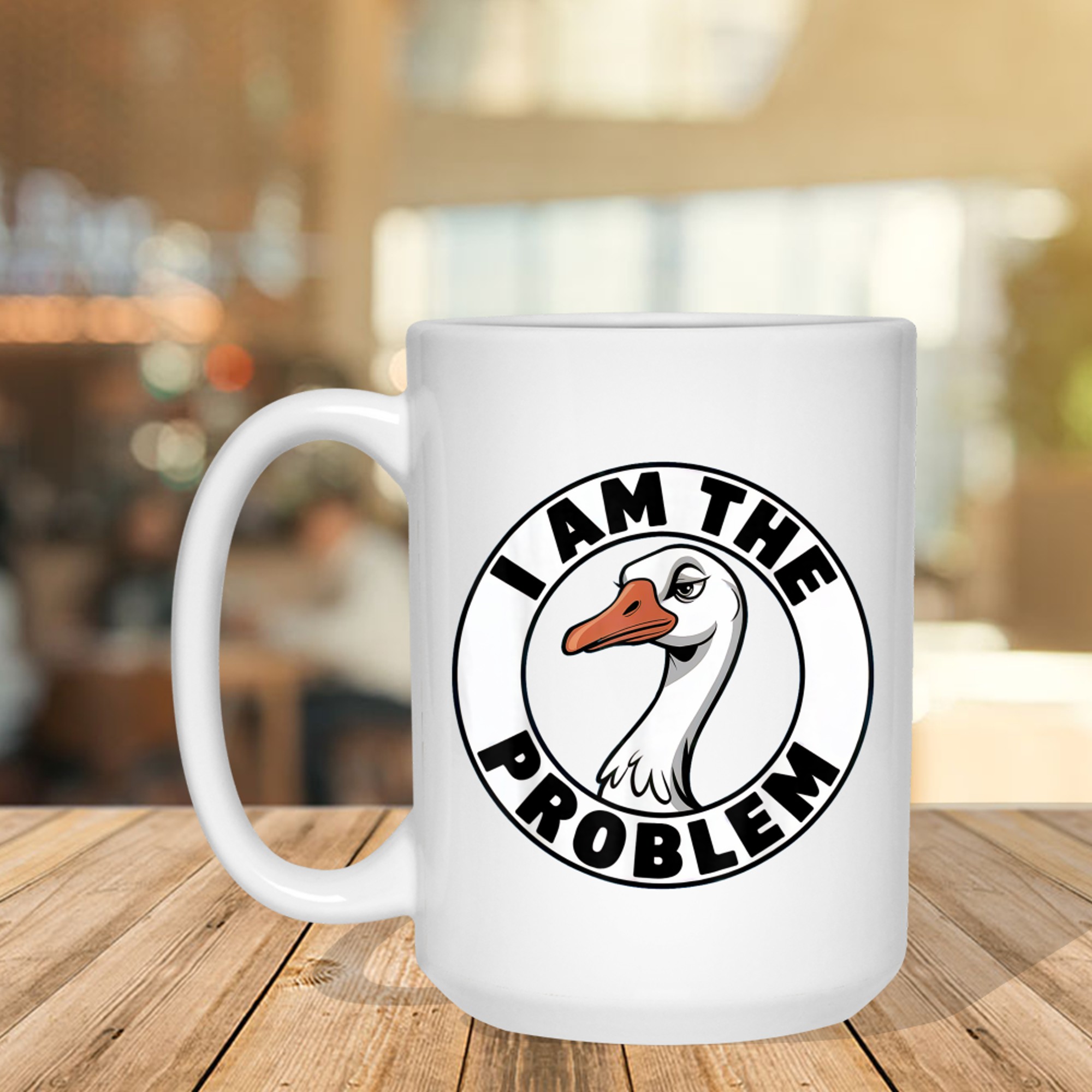 Goose Joke I am The Problem Funny Saying Silly Pun Humor Mug