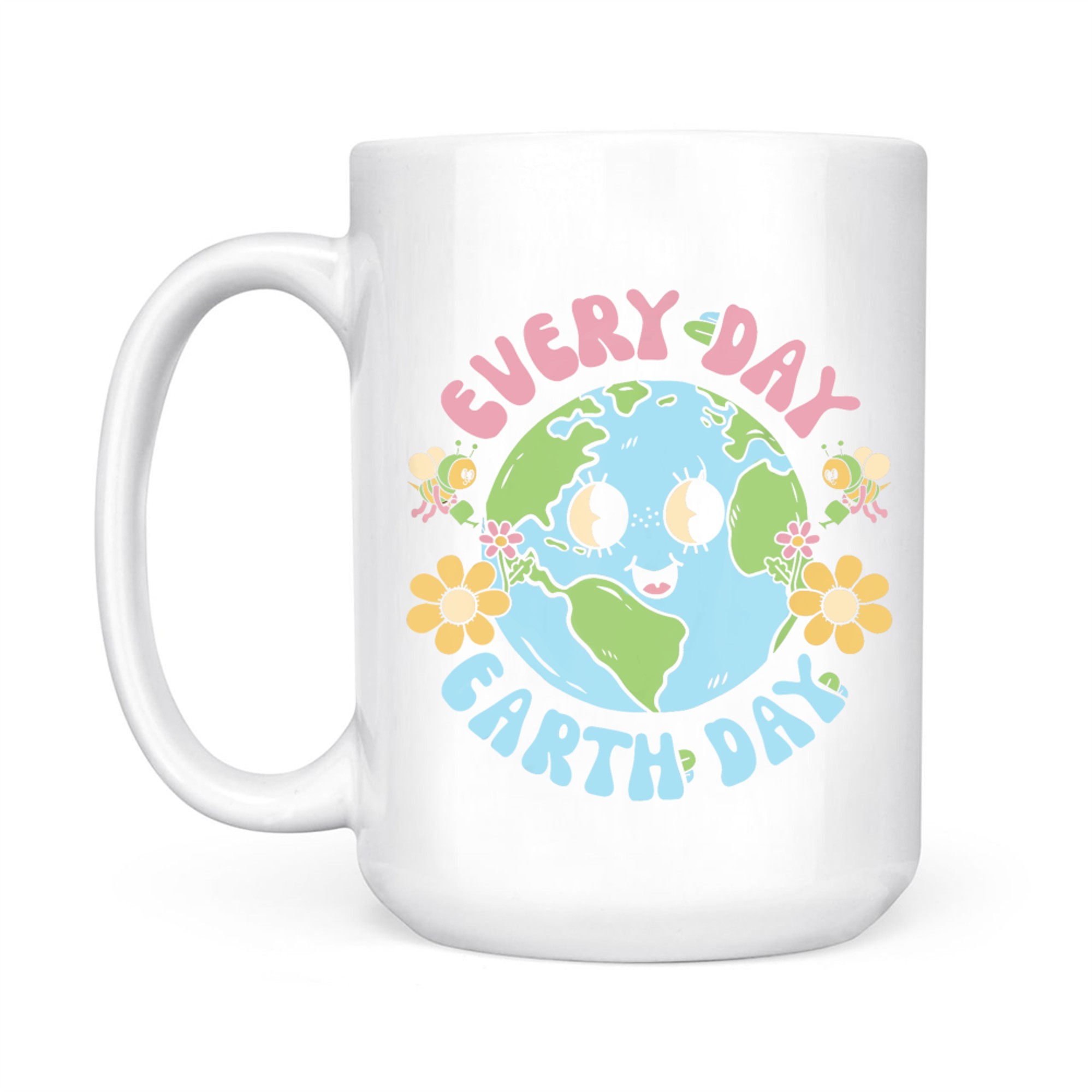 Groovy Earth Day Everyday Teacher Kids Happy Earth Day Mug