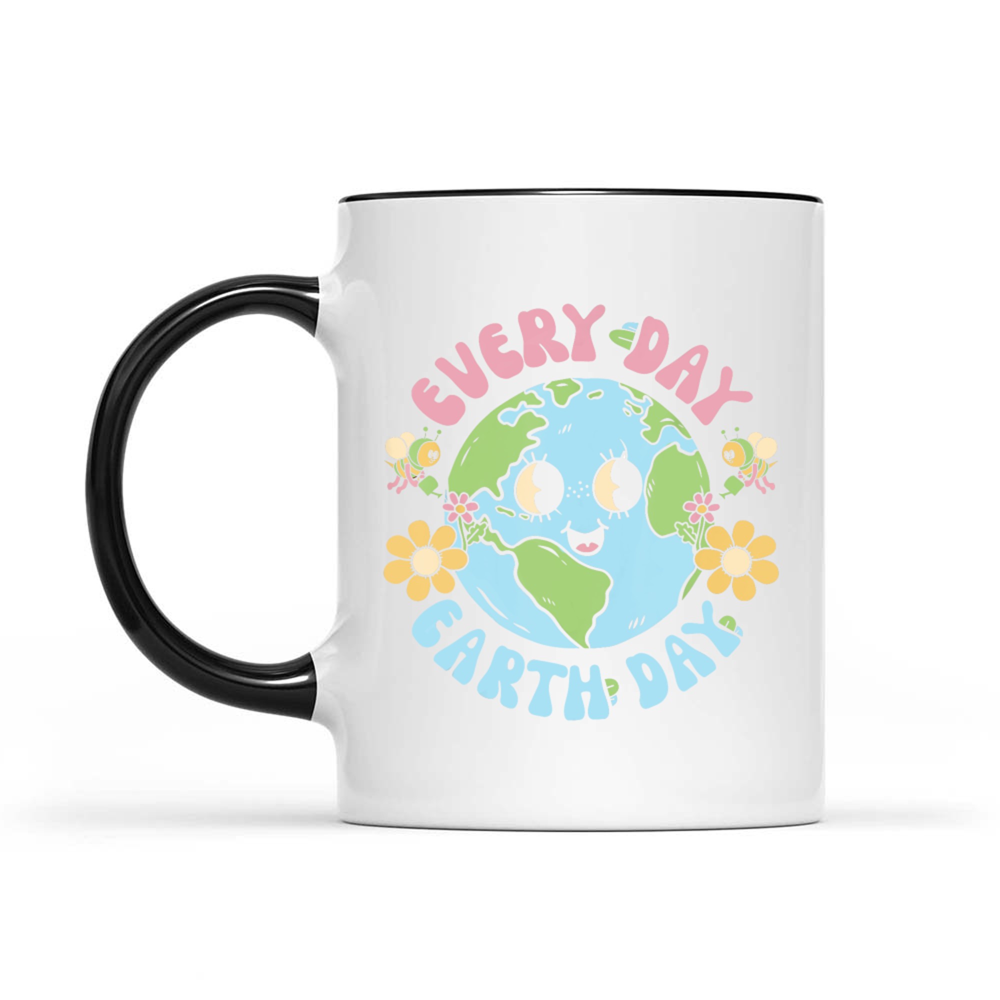 Groovy Earth Day Everyday Teacher Kids Happy Earth Day Mug