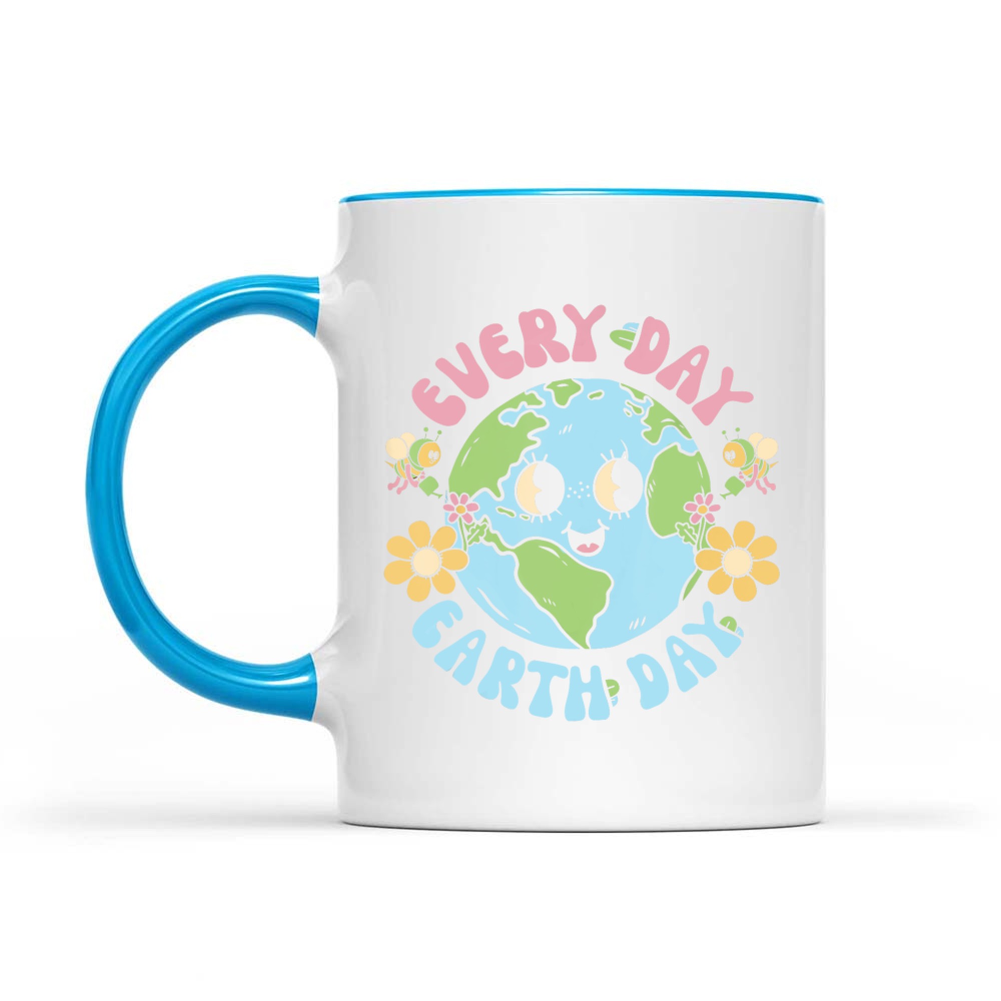 Groovy Earth Day Everyday Teacher Kids Happy Earth Day Mug