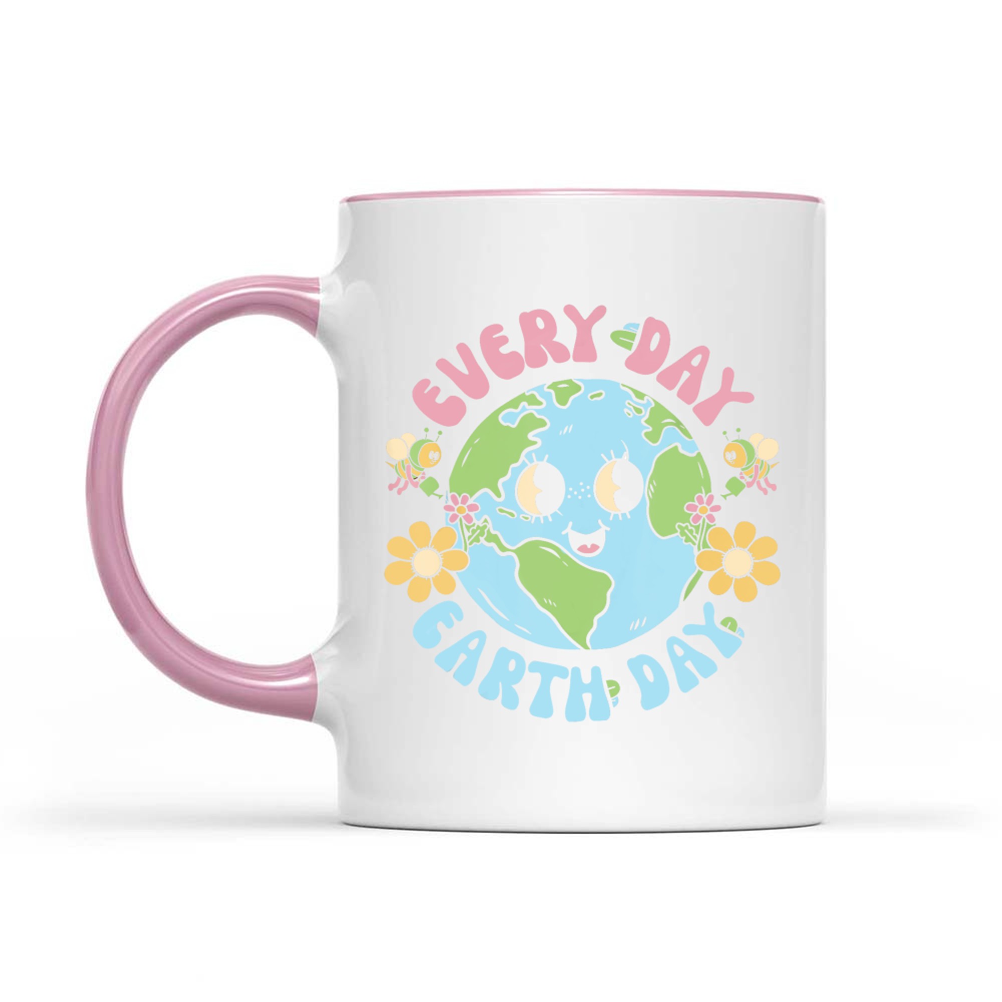 Groovy Earth Day Everyday Teacher Kids Happy Earth Day Mug