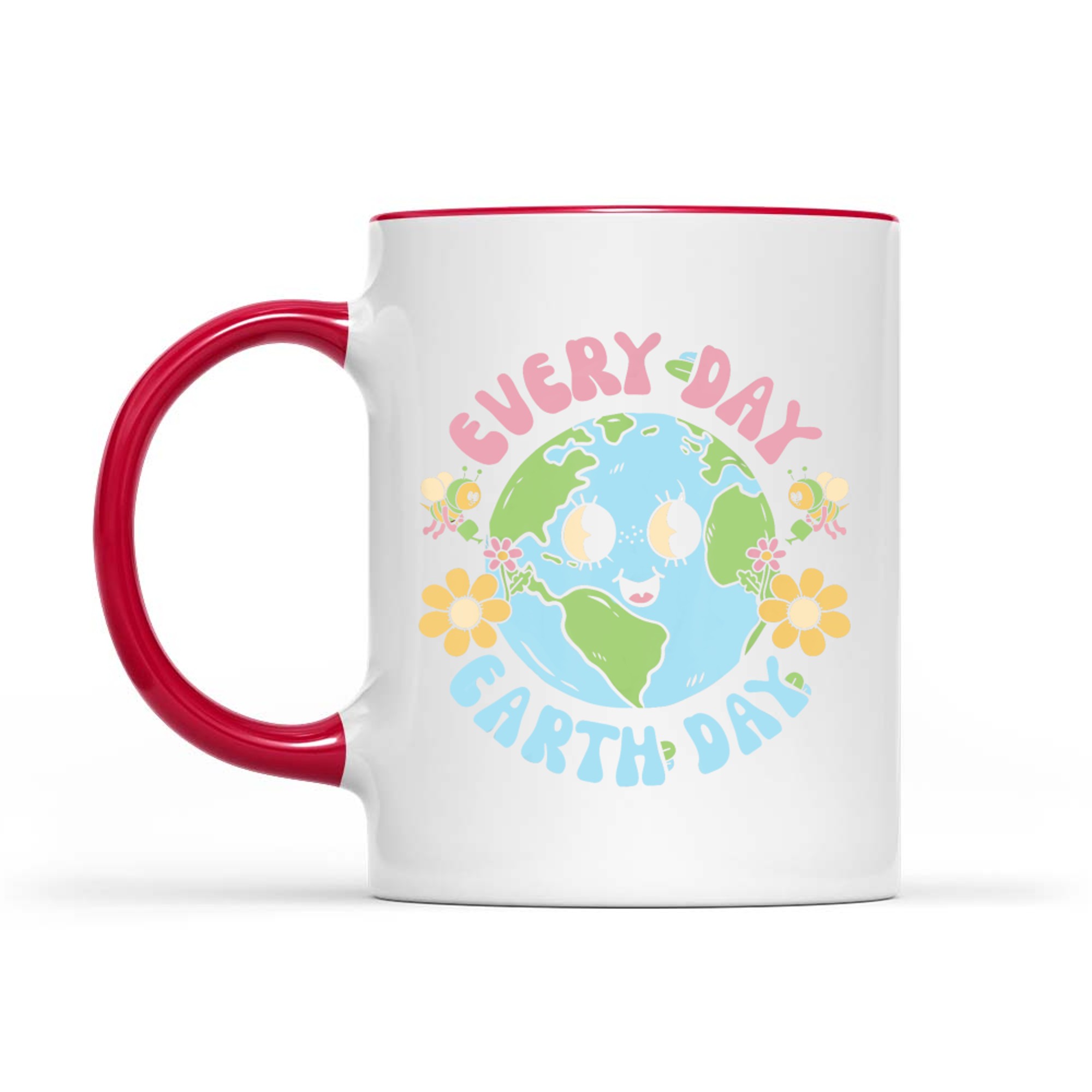Groovy Earth Day Everyday Teacher Kids Happy Earth Day Mug
