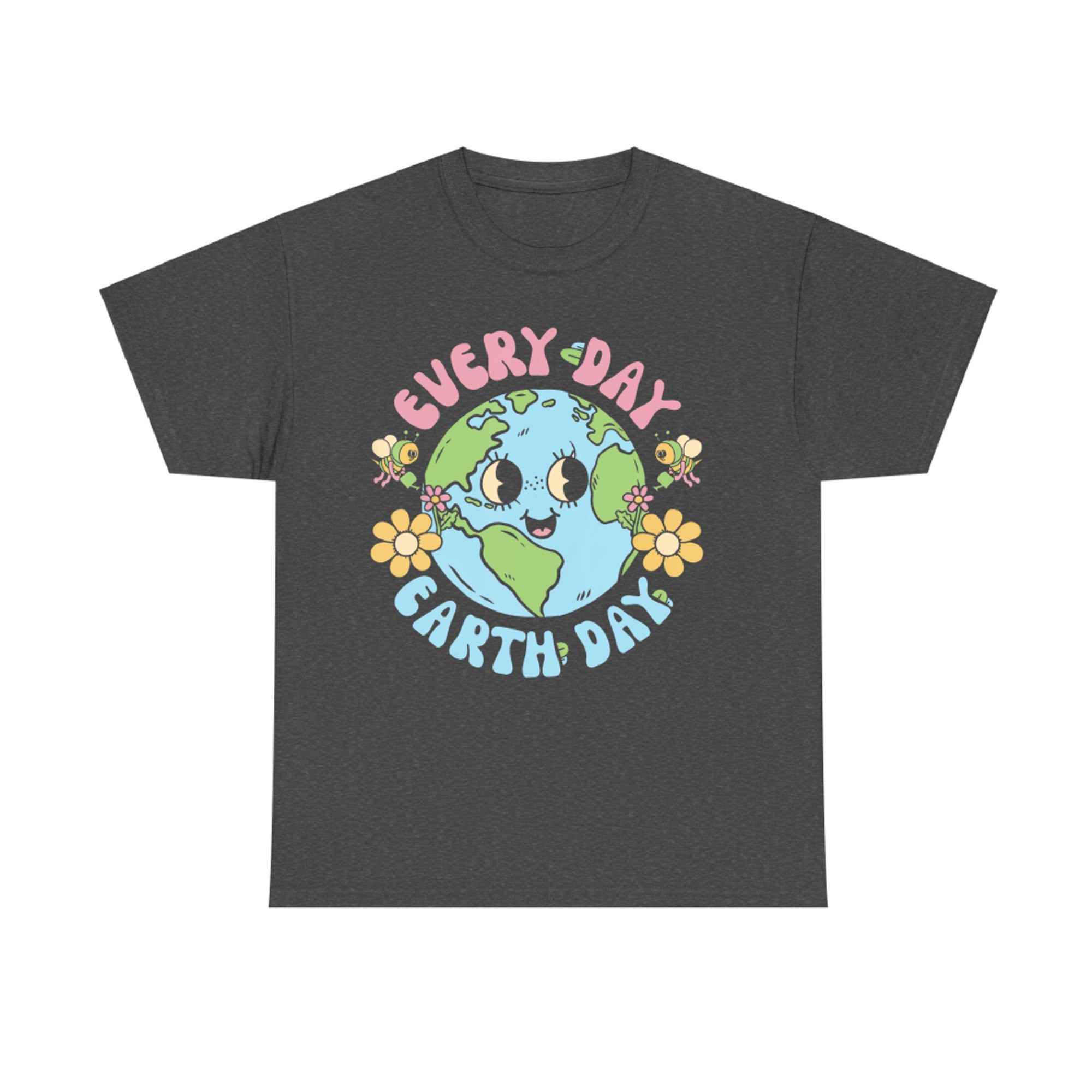 Groovy Earth Day Everyday Teacher Kids Happy Earth Day T-Shirt