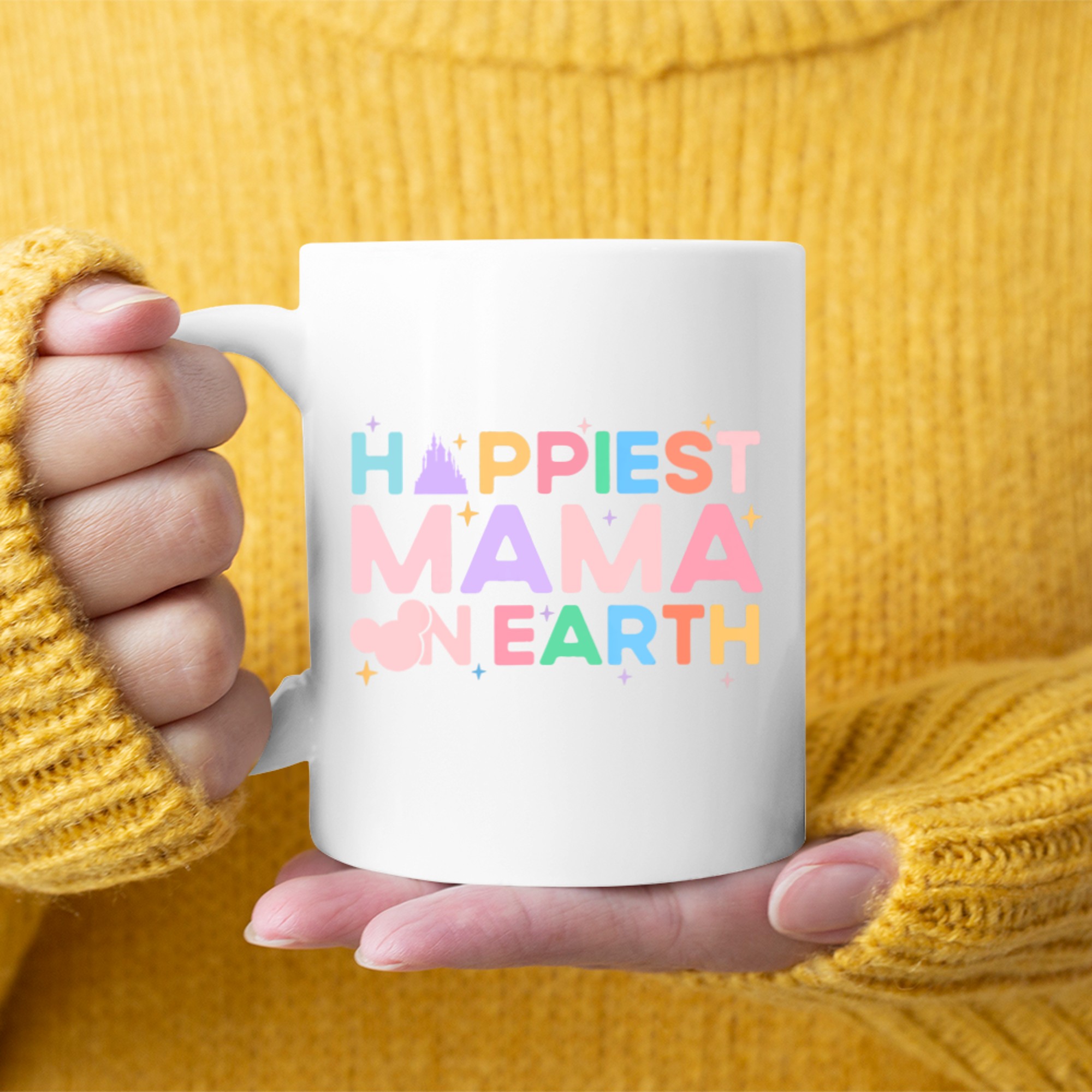 Happiest Mama On Earth Retro Vintage Happy Mother's Day Mom Mug