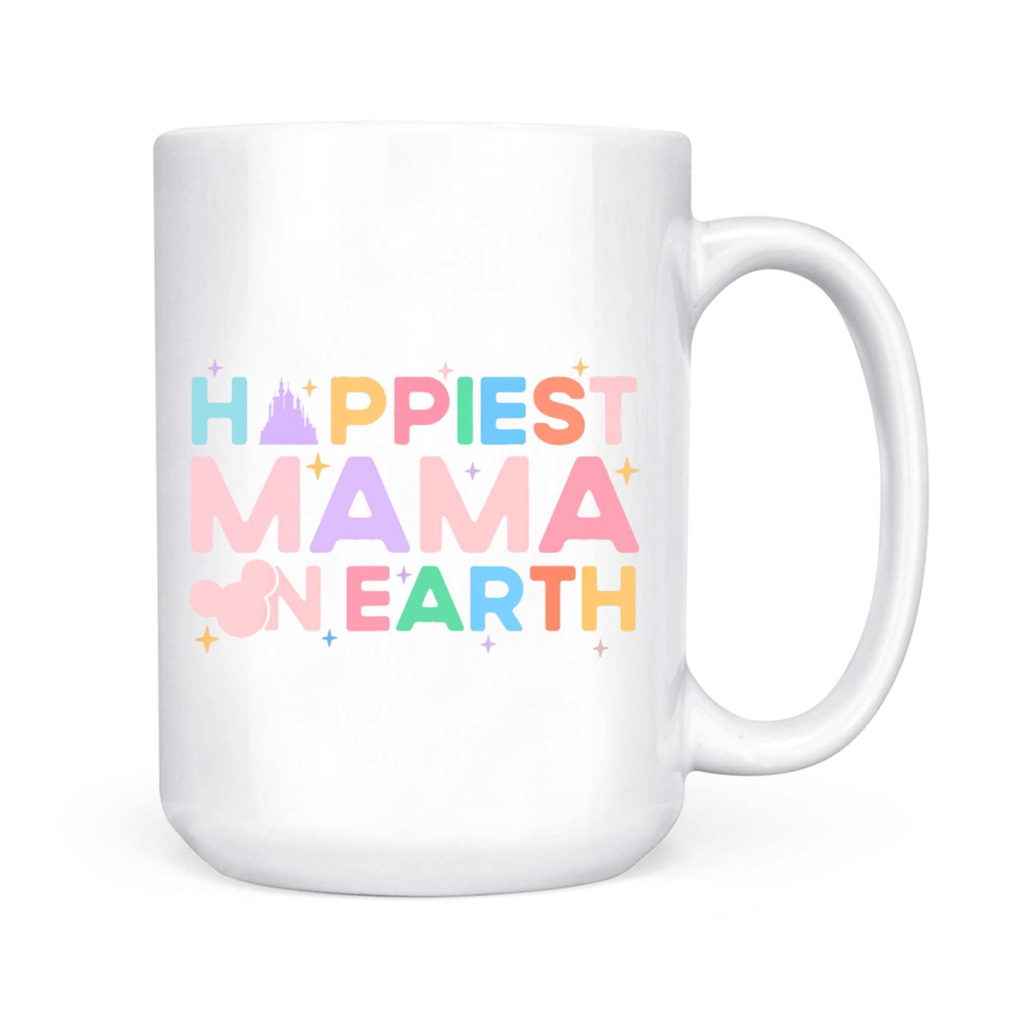 Happiest Mama On Earth Retro Vintage Happy Mother's Day Mom Mug