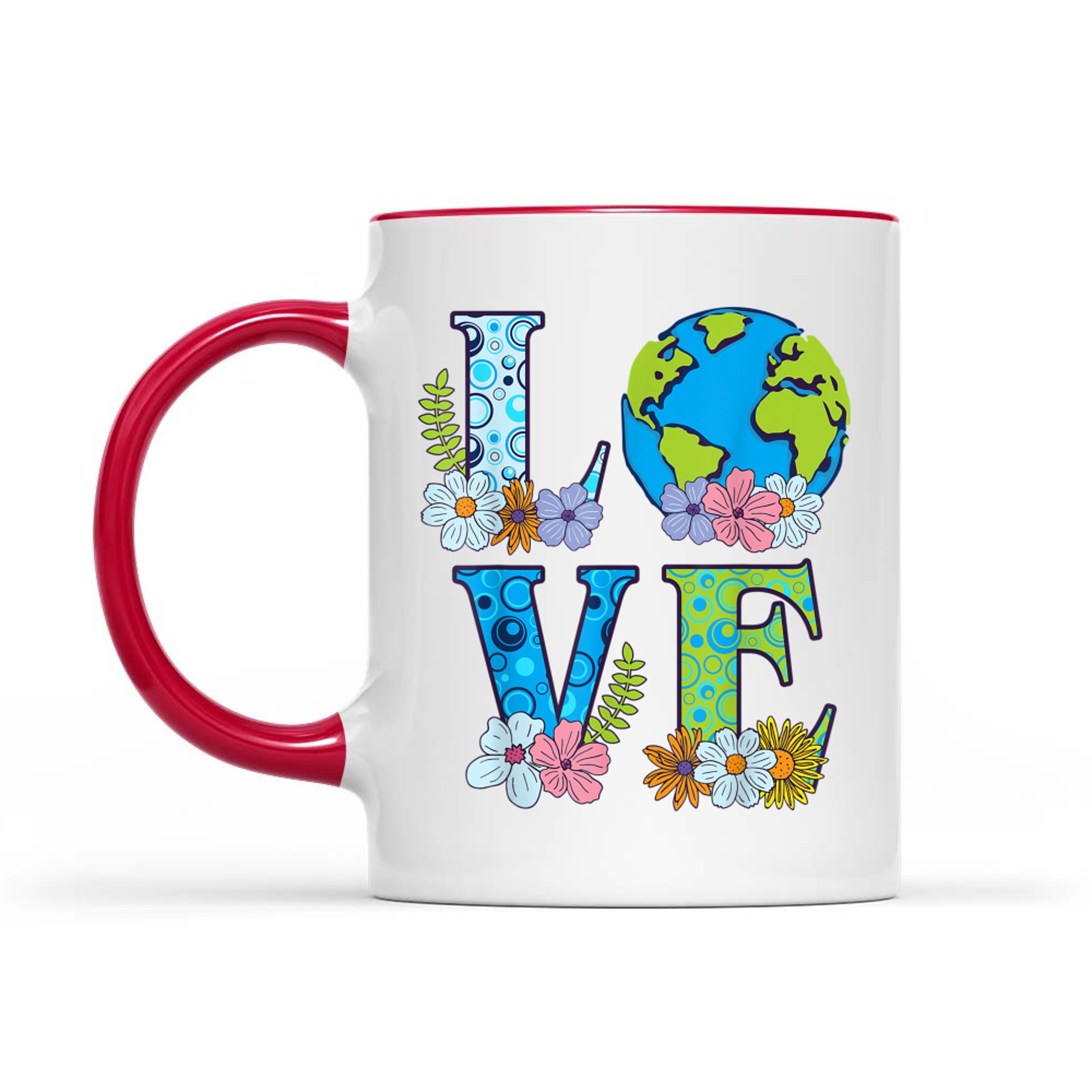 Happy Earth Day Birthday Save Nature Love Girl Environment Mug