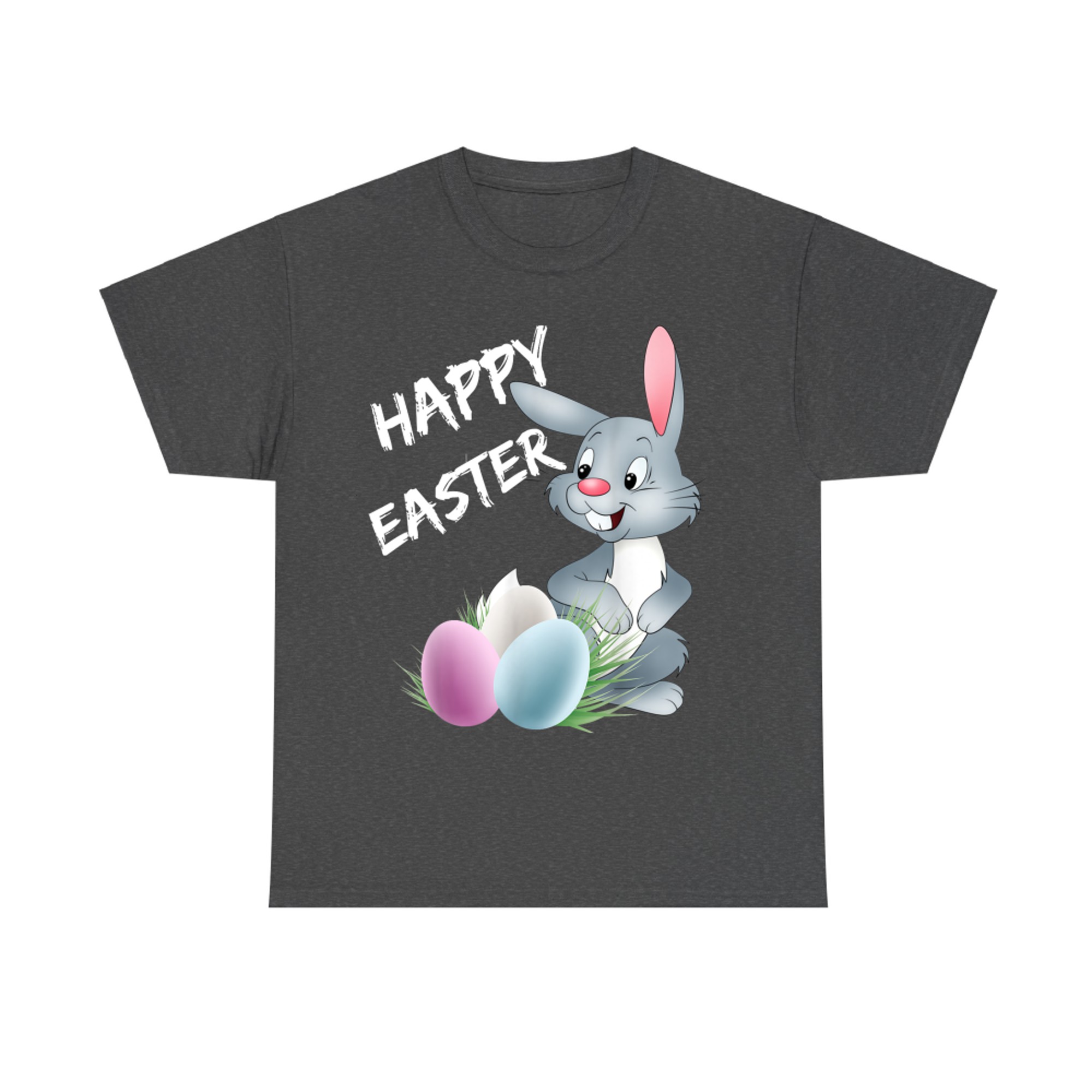 Happy Easter Cute Easter Bunny With Colorful Eggs T-Shirt