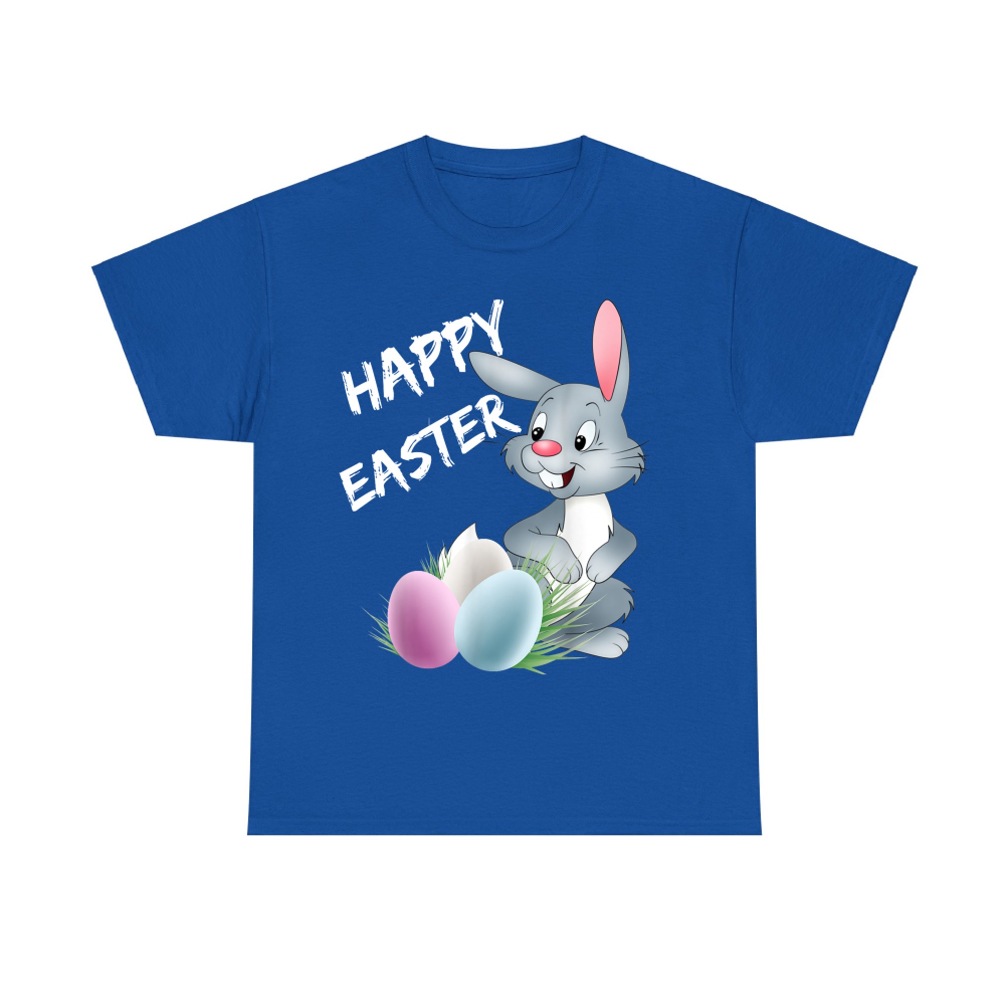 Happy Easter Cute Easter Bunny With Colorful Eggs T-Shirt