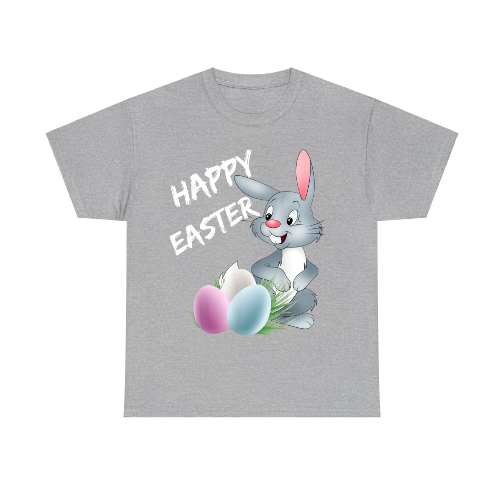 Happy Easter Cute Easter Bunny With Colorful Eggs T-Shirt