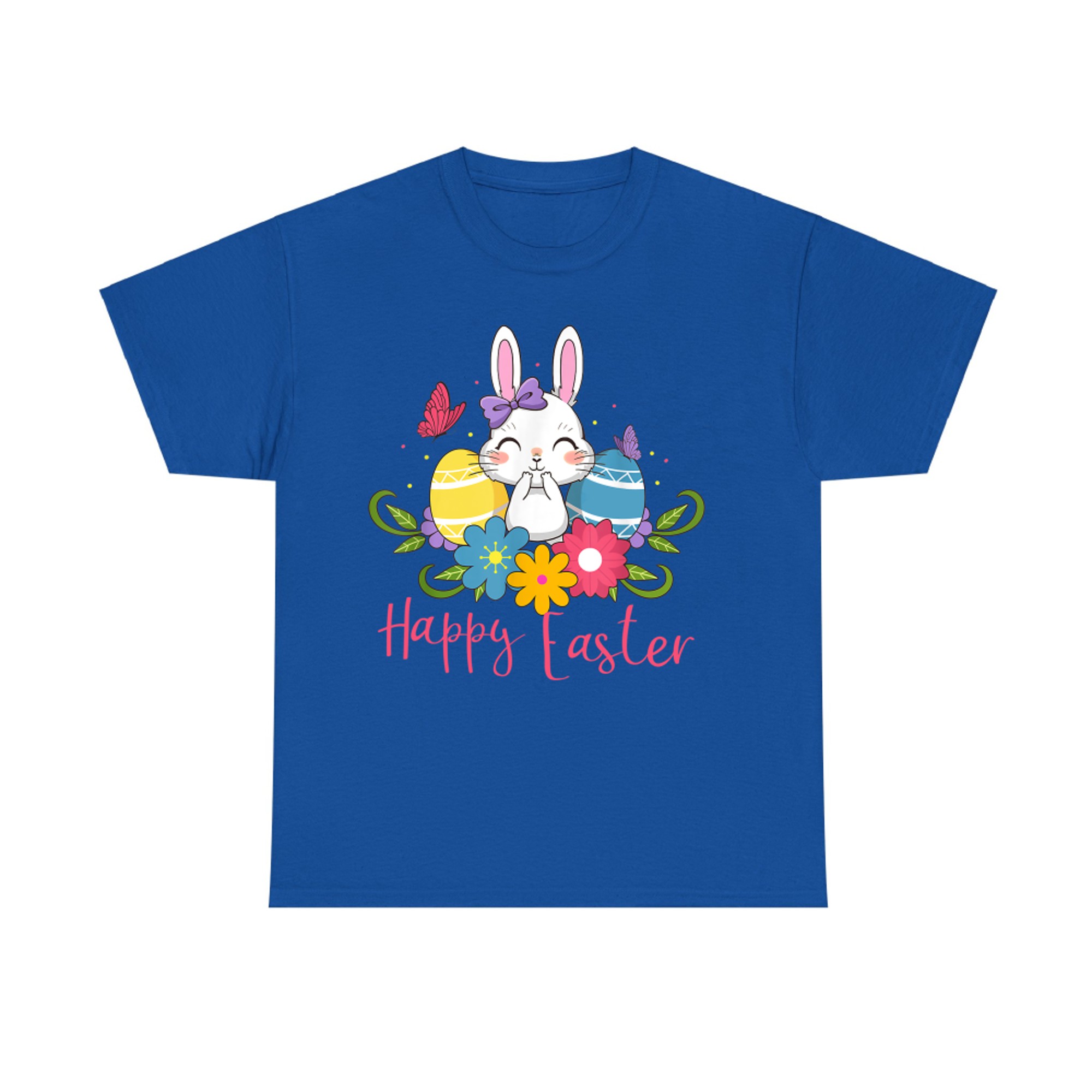 Happy Easter Cute Rabbit Bunny Spring Easter Egg Hunt Sunday T-Shirt