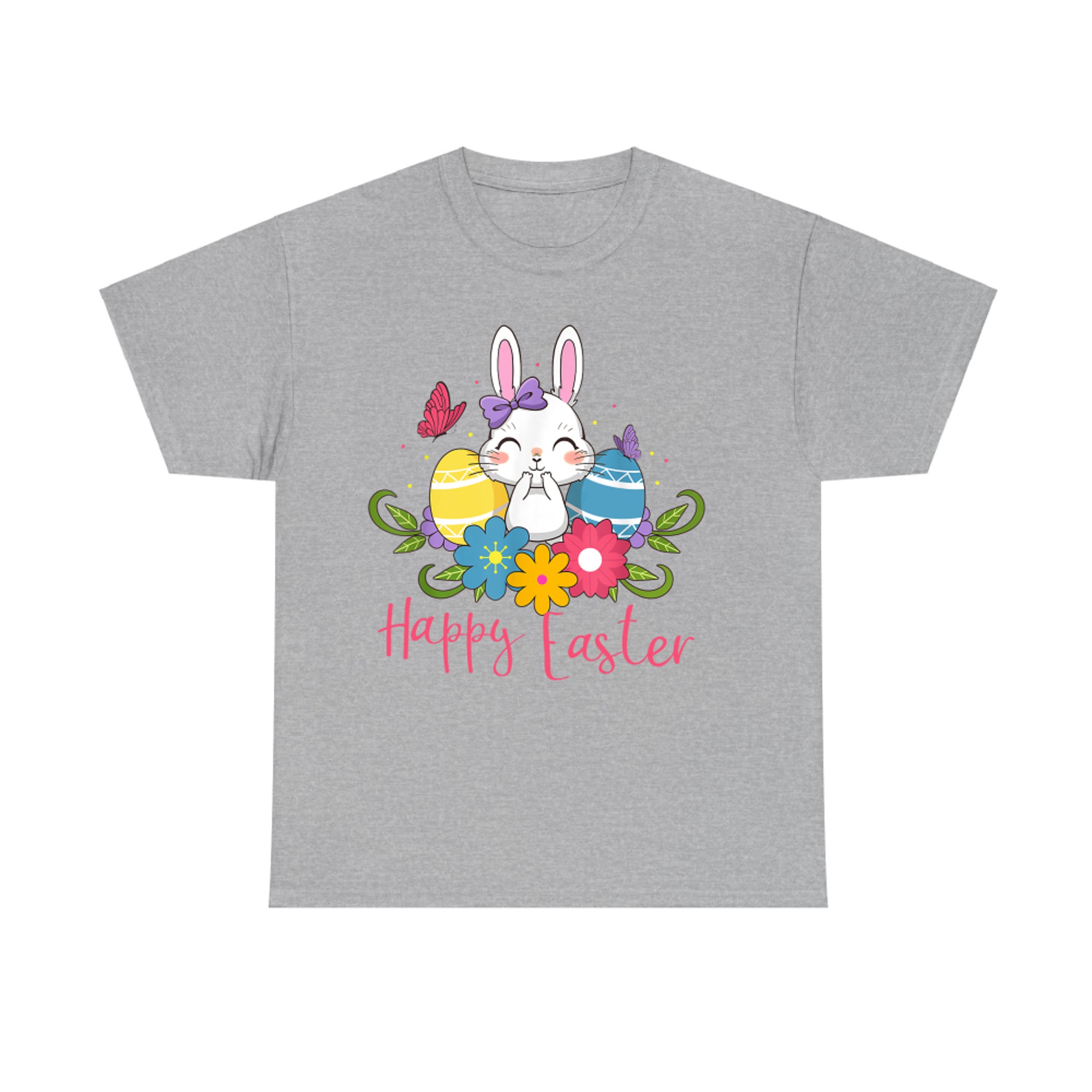 Happy Easter Cute Rabbit Bunny Spring Easter Egg Hunt Sunday T-Shirt