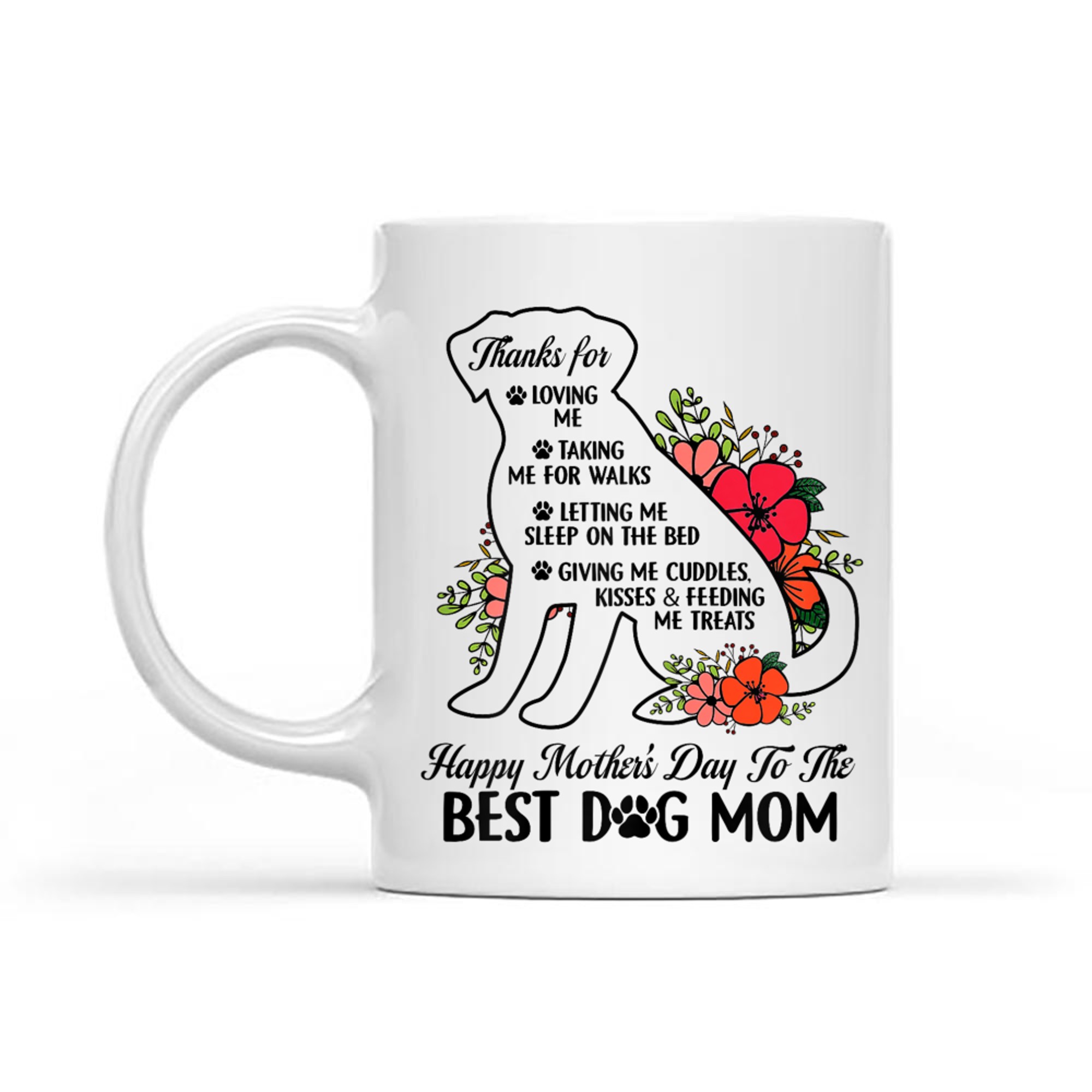 Happy Mother's Day To The Best Dog Mom Mothers Day Mug
