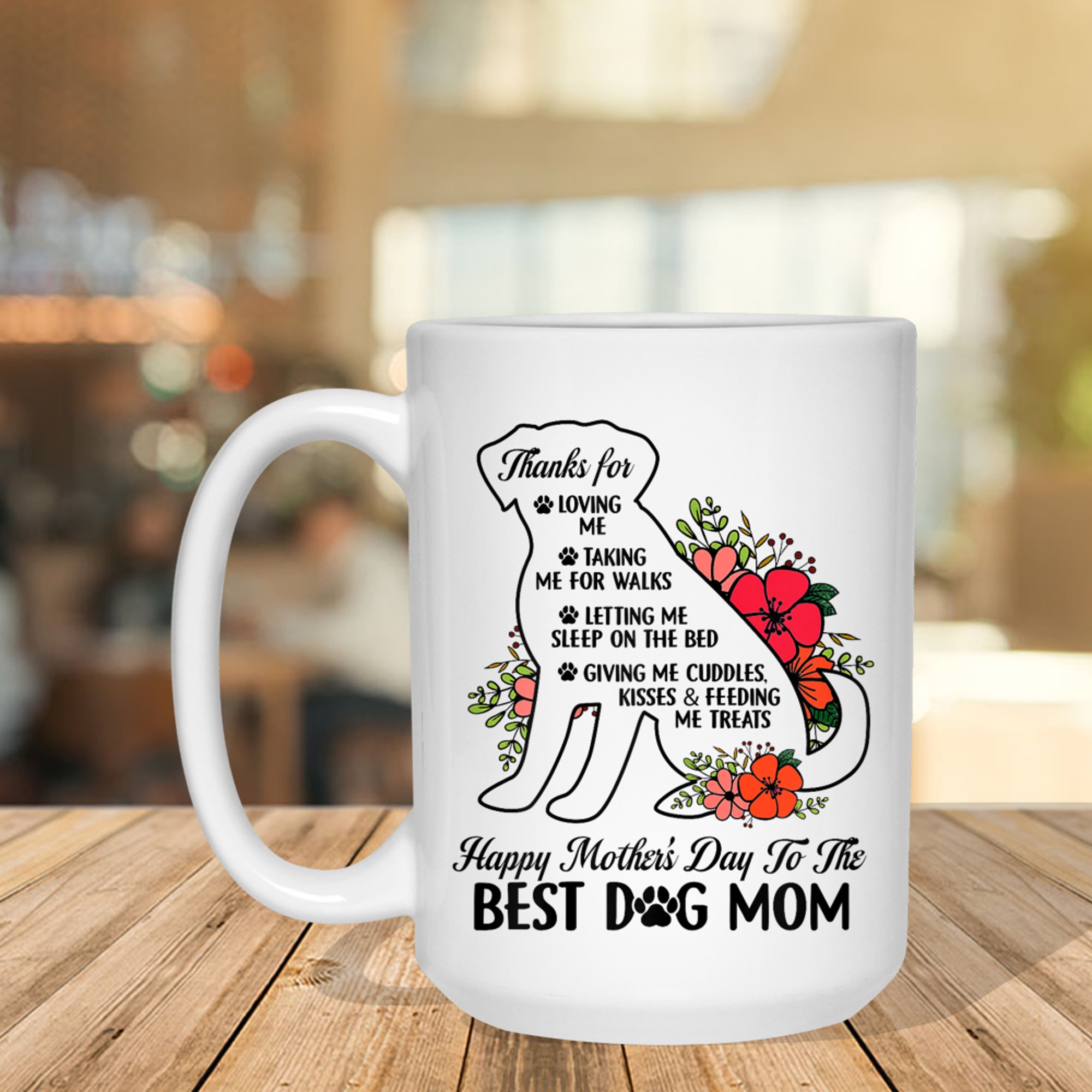 Happy Mother's Day To The Best Dog Mom Mothers Day Mug