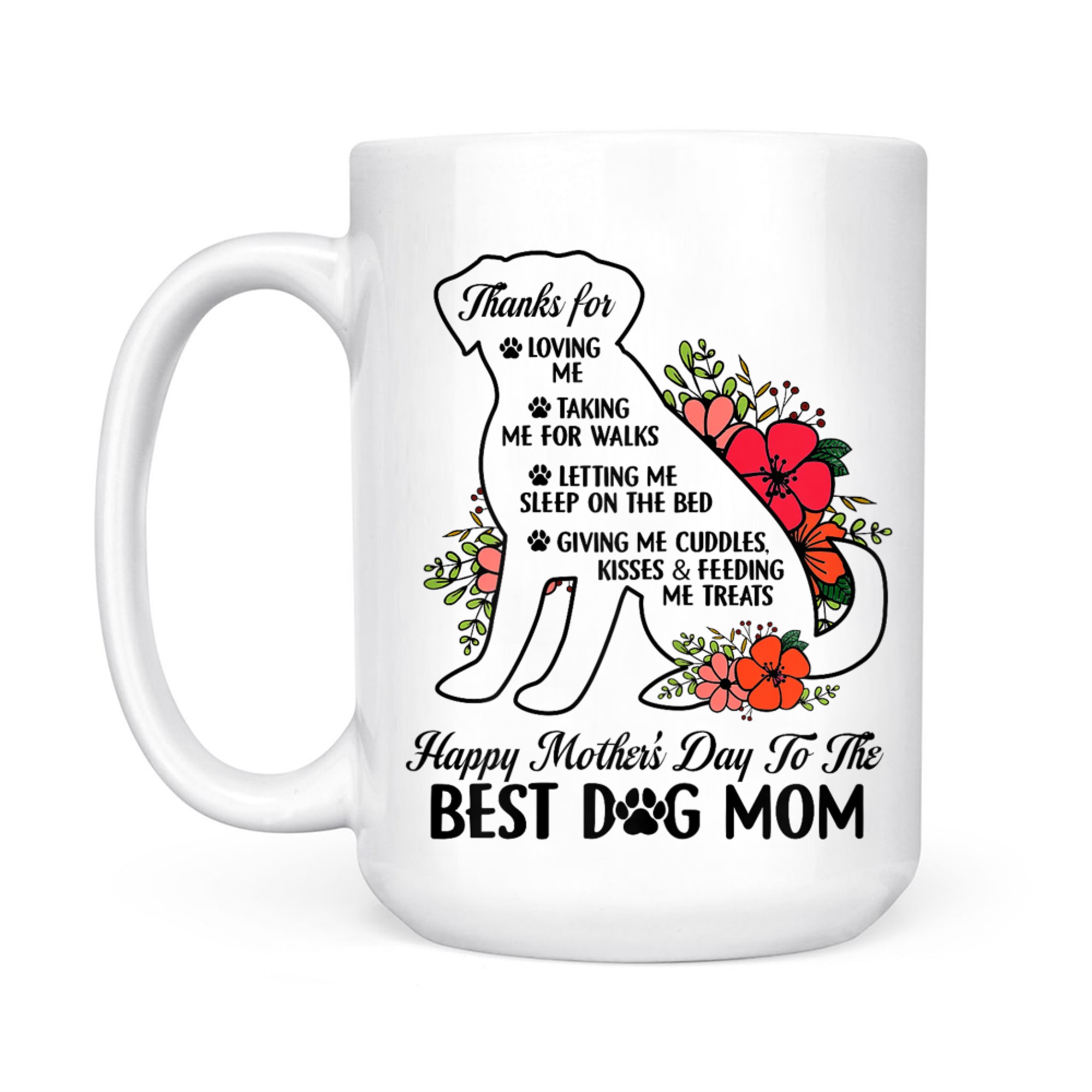 Happy Mother's Day To The Best Dog Mom Mothers Day Mug