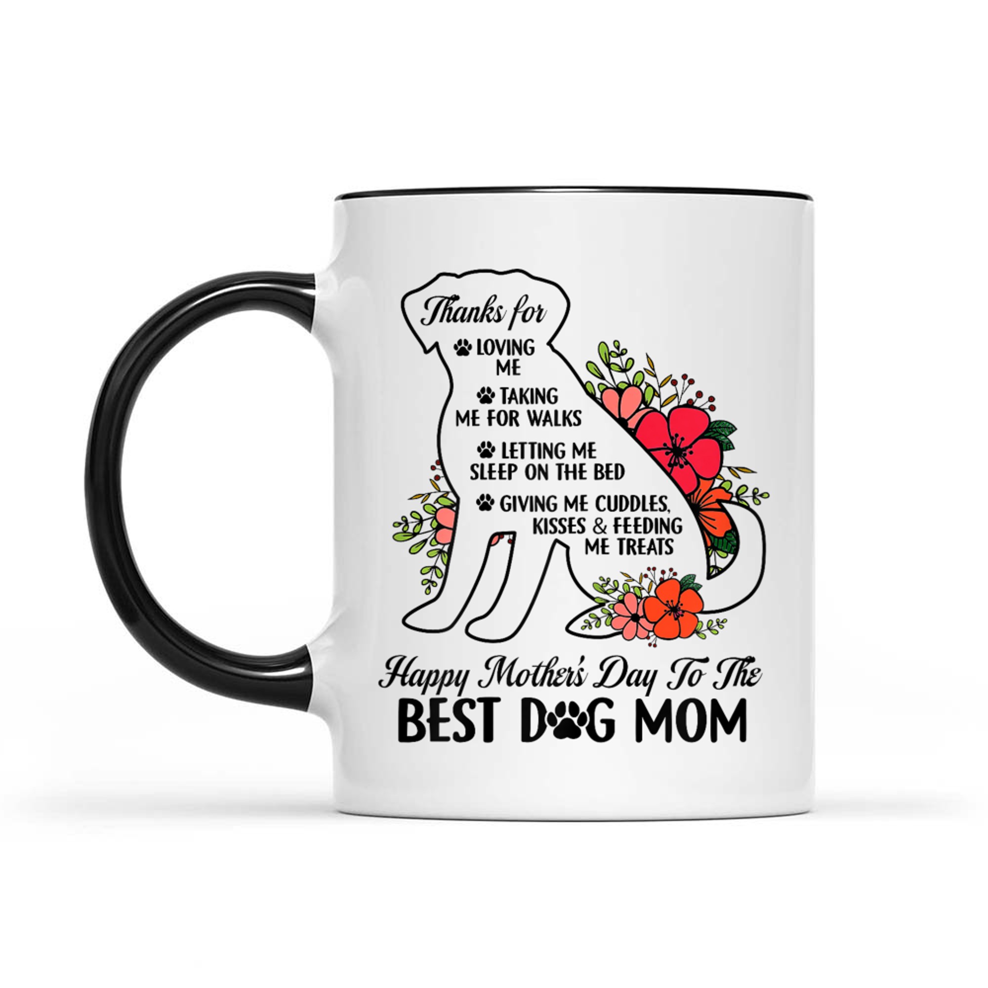 Happy Mother's Day To The Best Dog Mom Mothers Day Mug