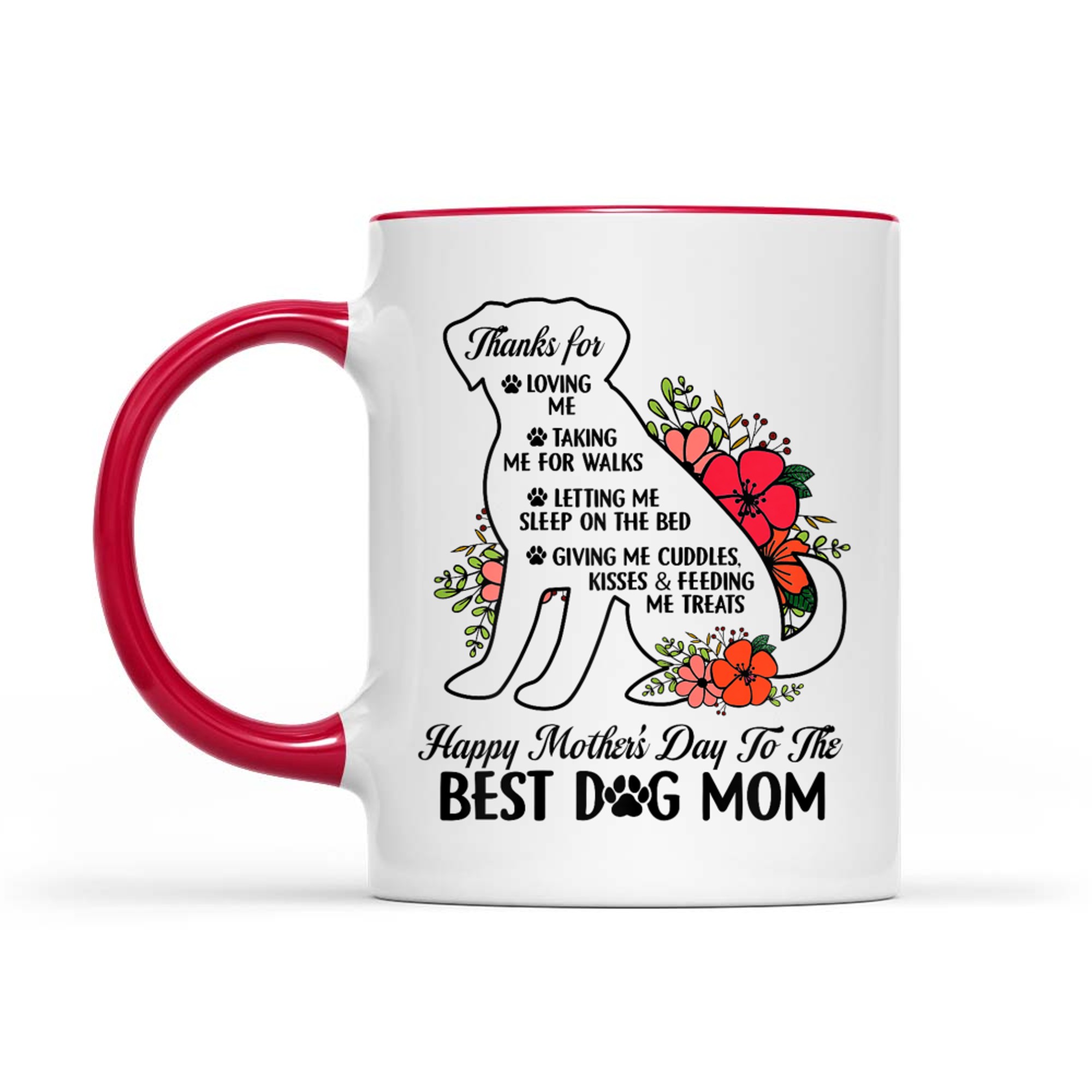 Happy Mother's Day To The Best Dog Mom Mothers Day Mug