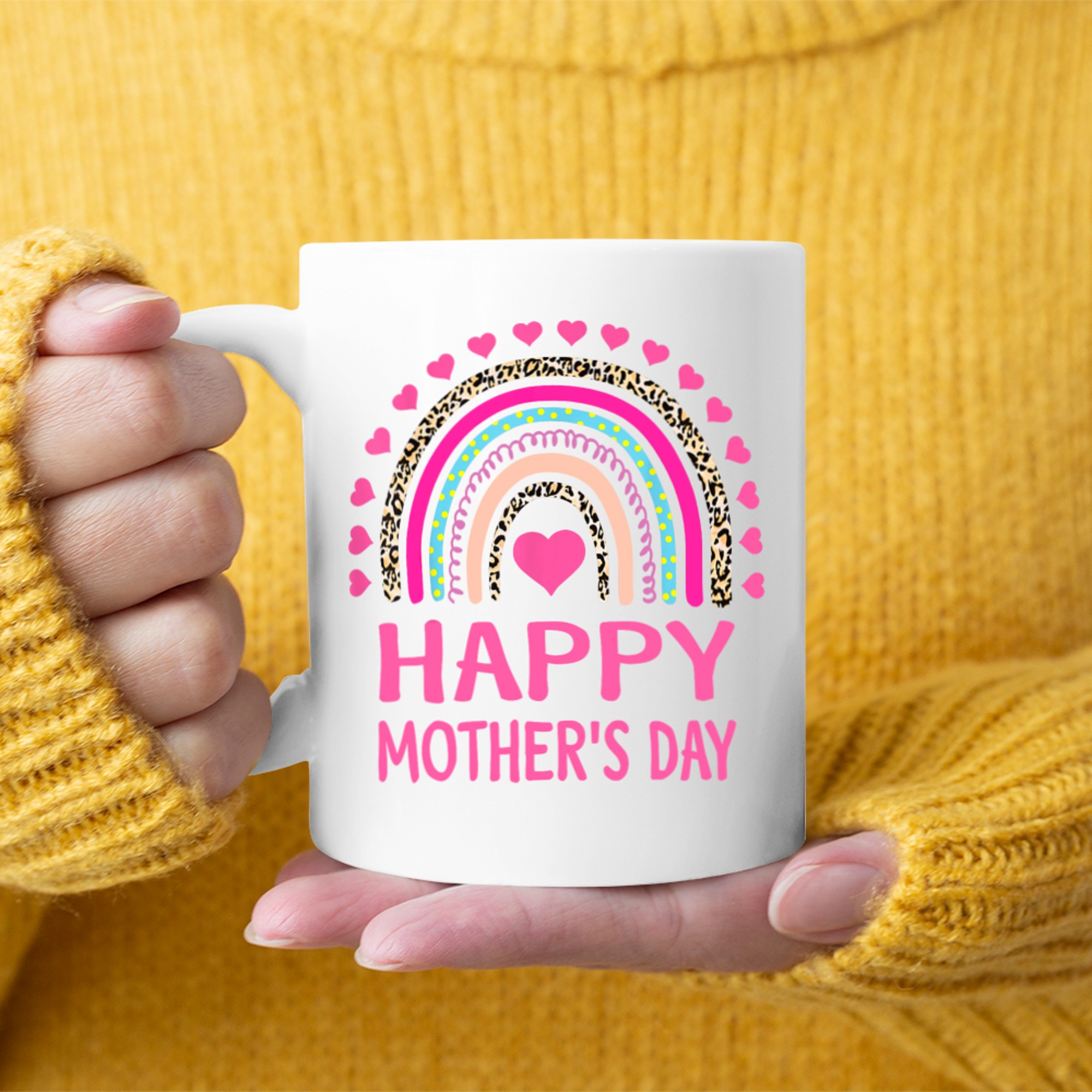 Happy Mother's Day Women Mom Grandma  MugRainbow