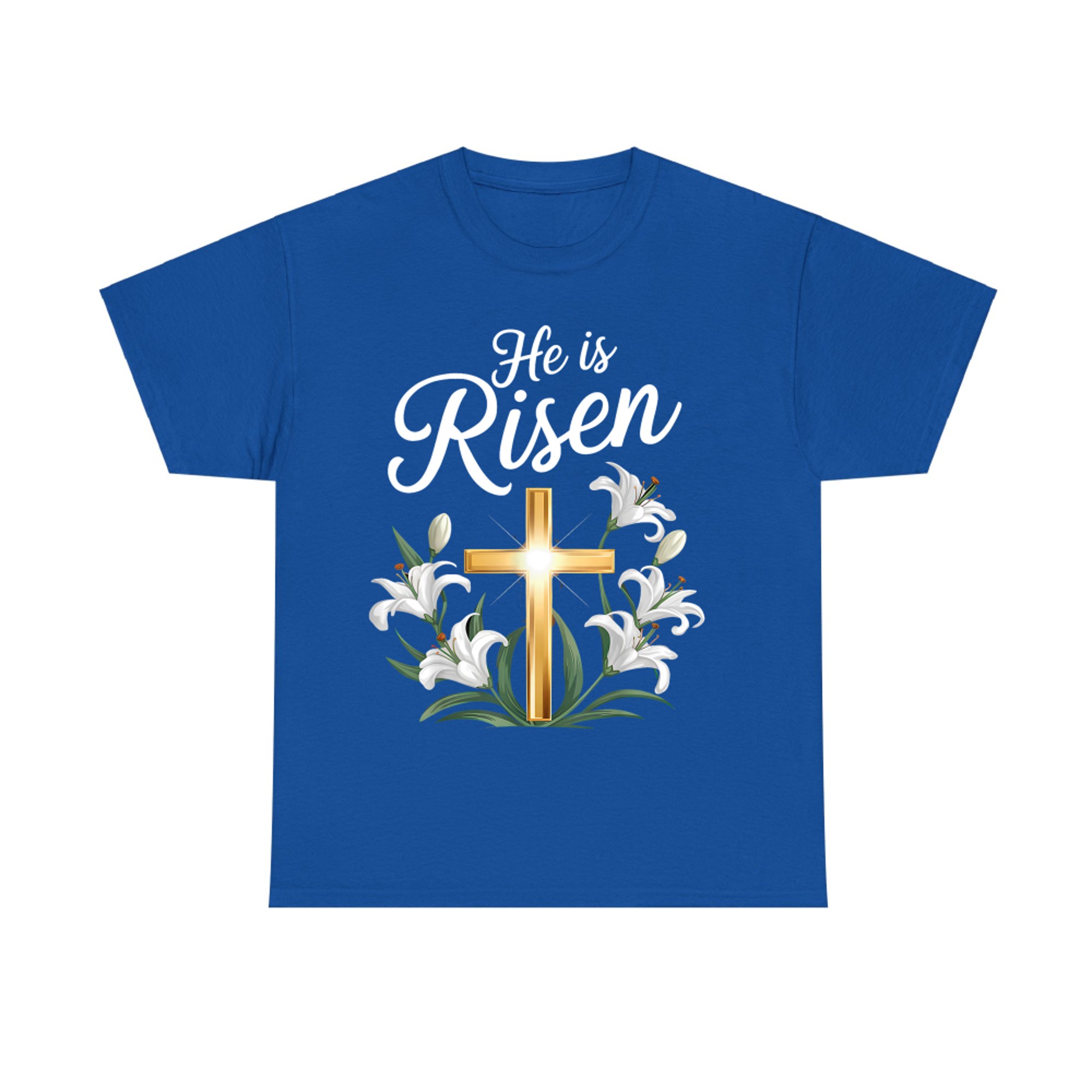 He Is Risen Christian Easter Cross T-Shirt