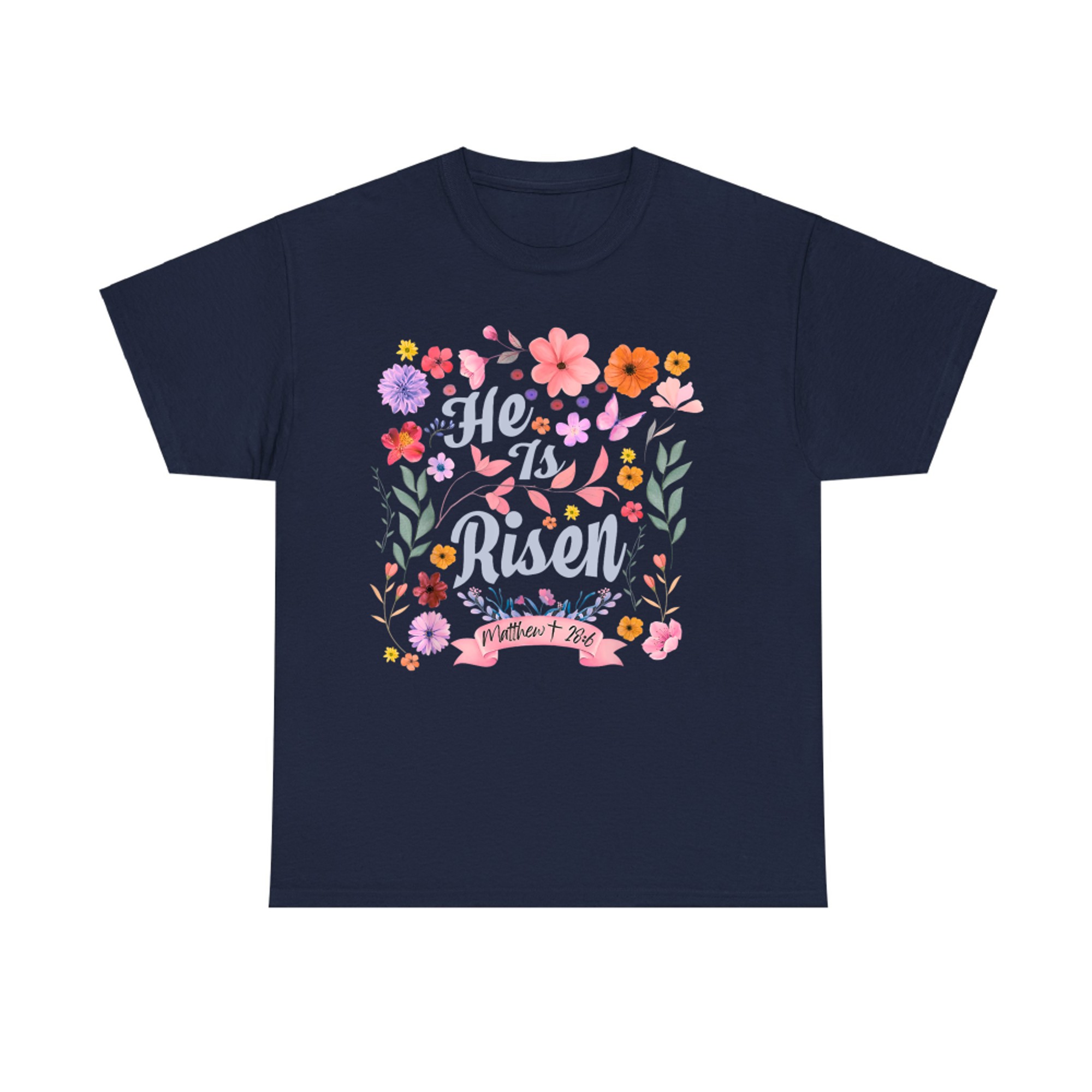 He Is Risen Christian Women’s Easter Resurrection Bible Verse T-Shirt