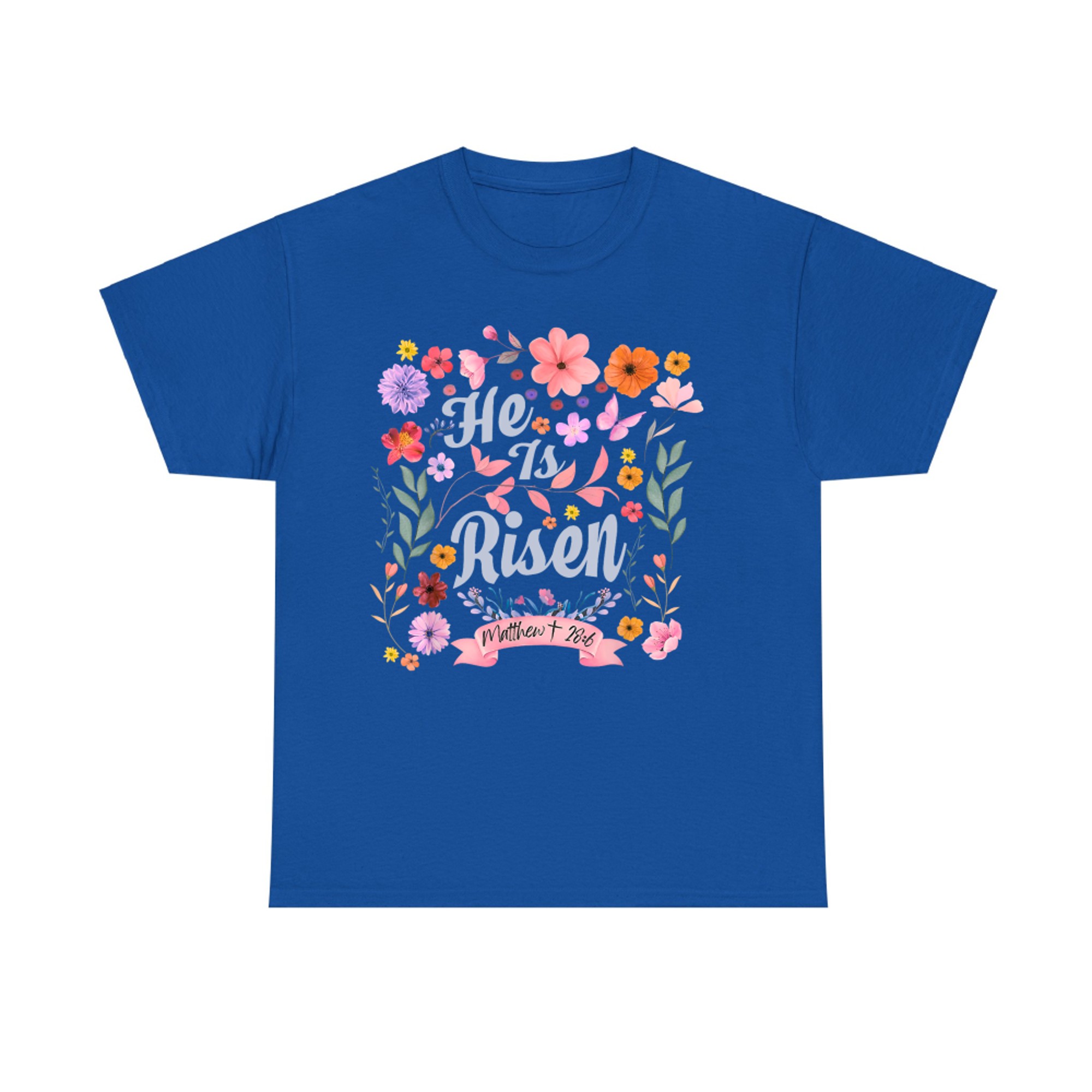 He Is Risen Christian Women’s Easter Resurrection Bible Verse T-Shirt