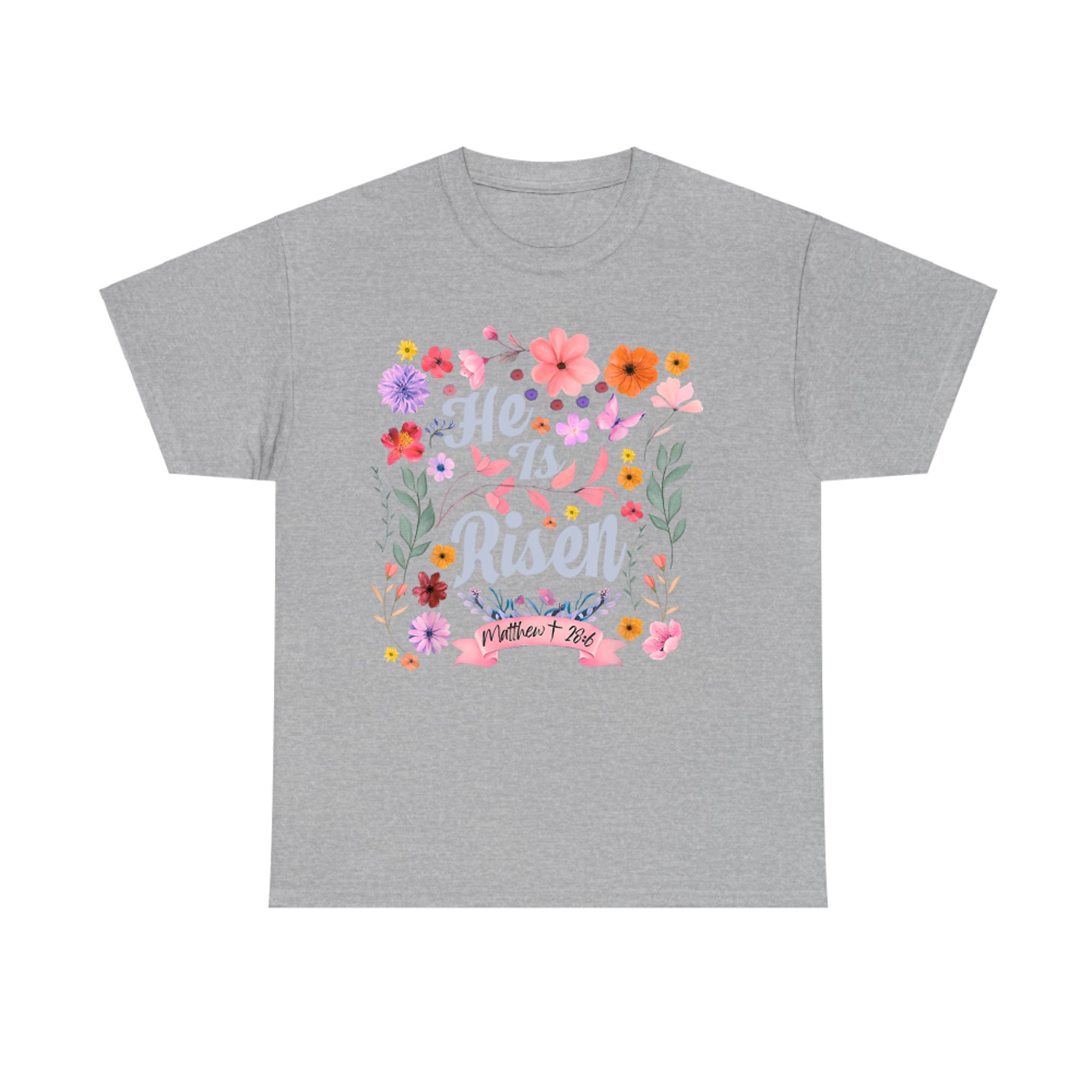 He Is Risen Christian Women’s Easter Resurrection Bible Verse T-Shirt