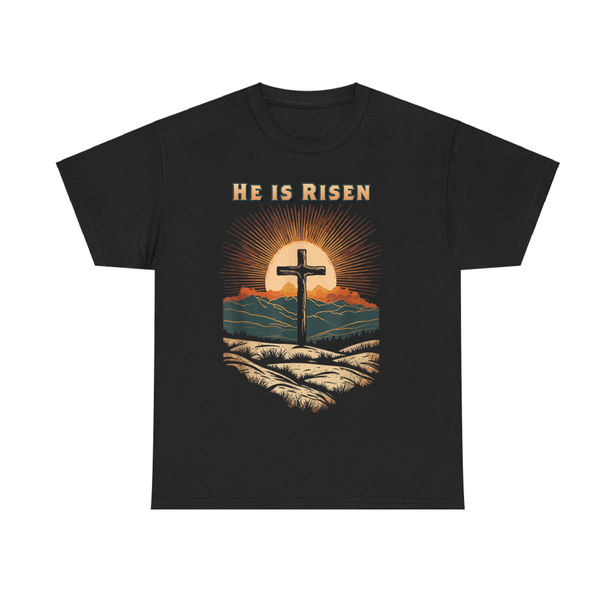 He Is Risen Easter Resurrection Jesus Christian Bible Verse T-Shirt
