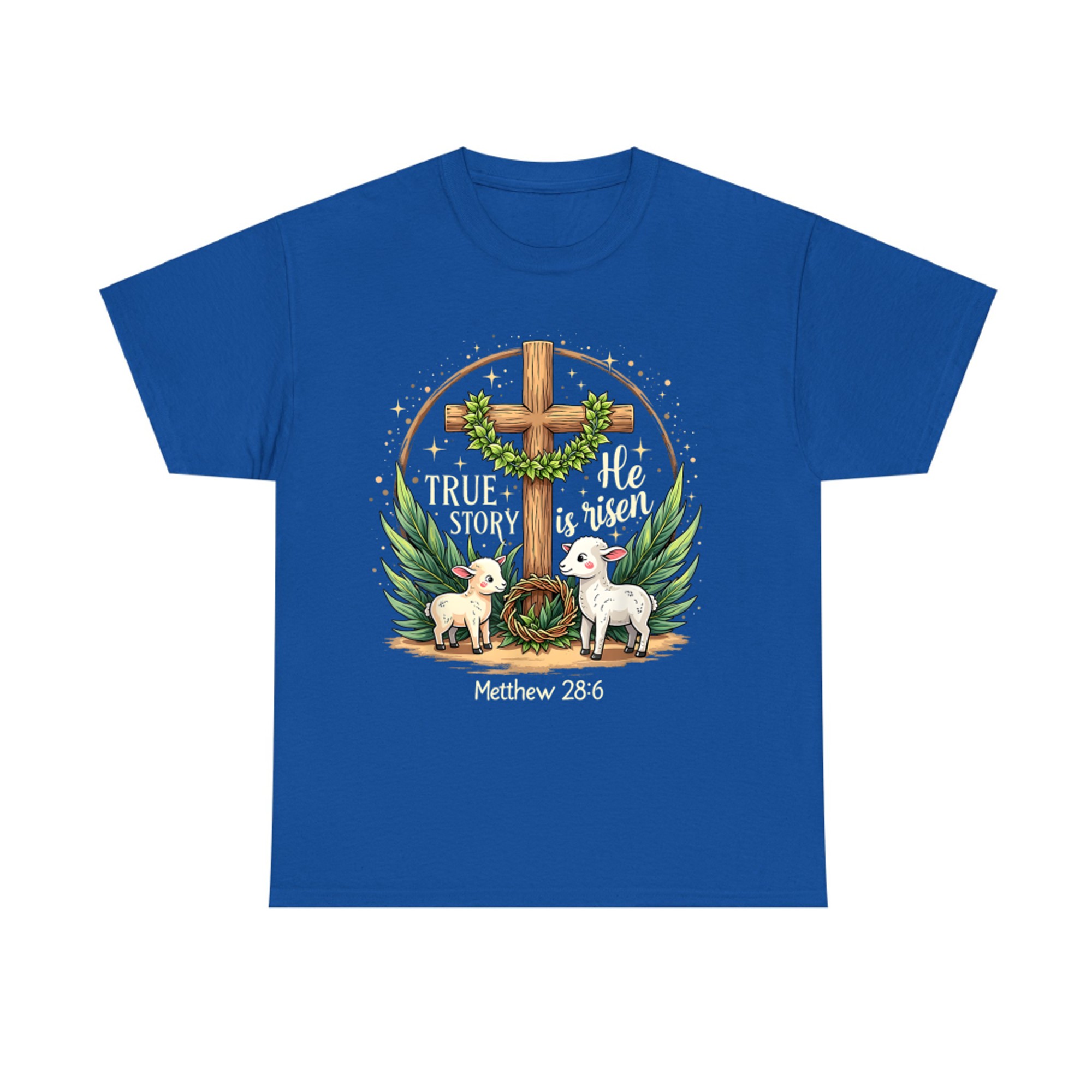 He Is Risen True Story Easter Coquette Vintage Christian T-Shirt