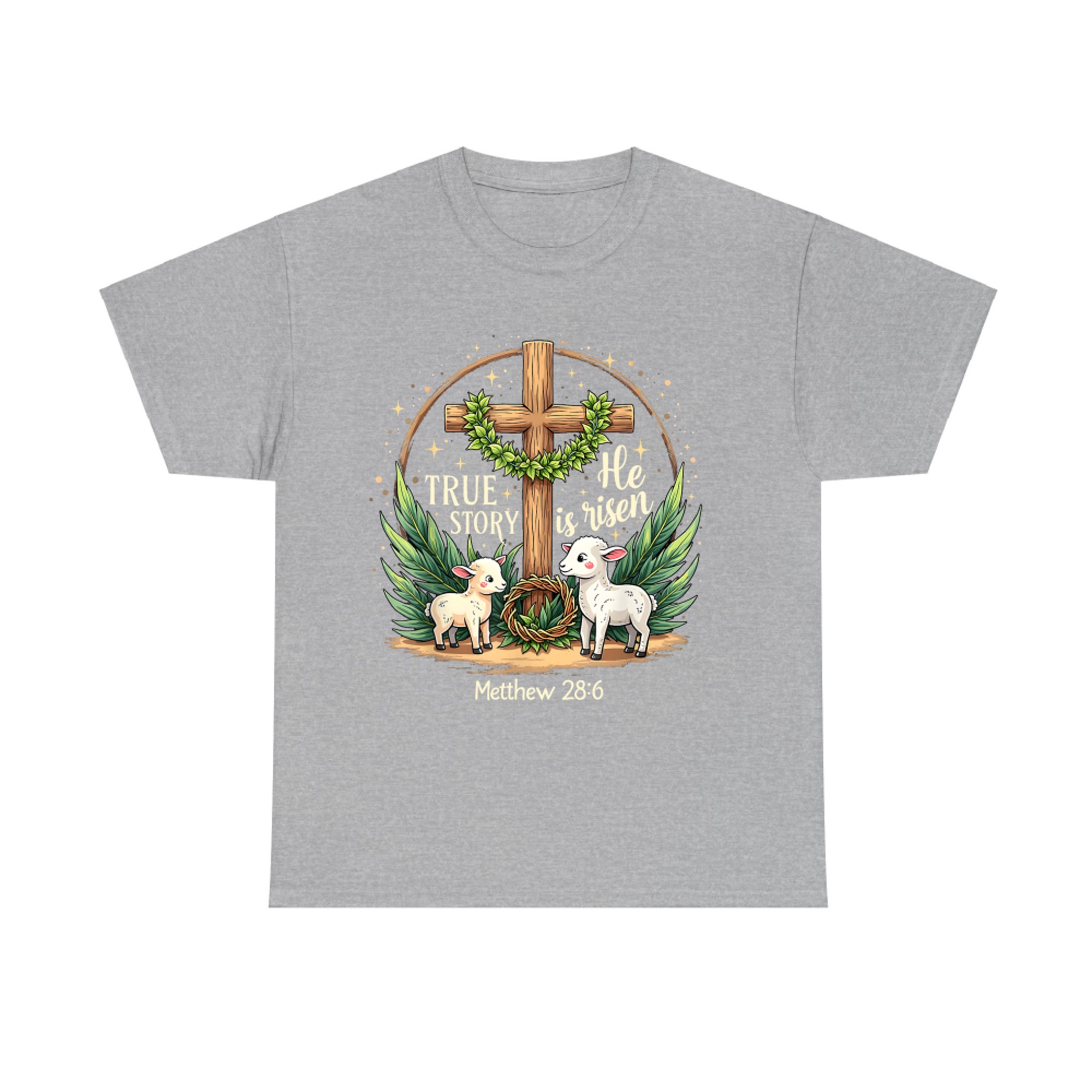 He Is Risen True Story Easter Coquette Vintage Christian T-Shirt
