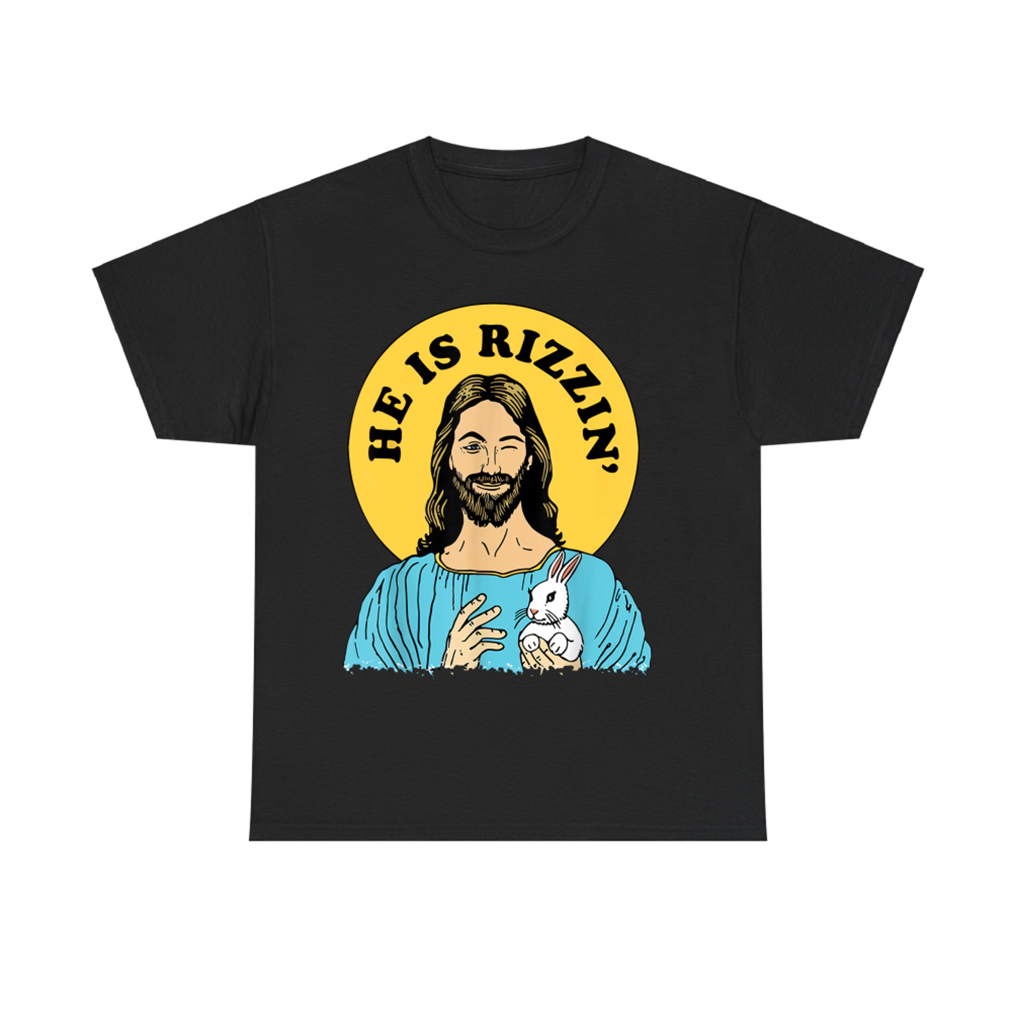 He Is Rizzin Funny Jesus Christian Happy Easter Day T-Shirt