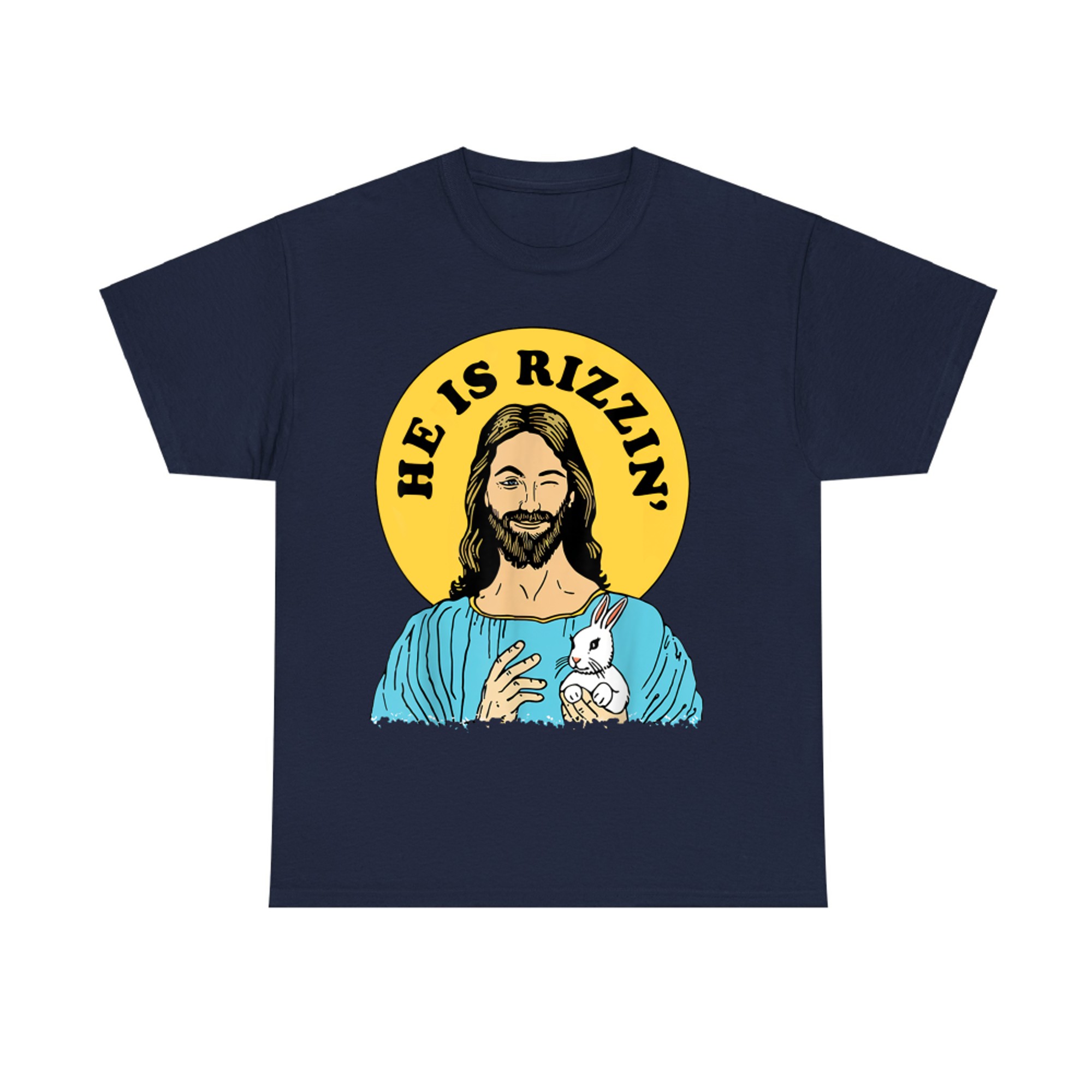 He Is Rizzin Funny Jesus Christian Happy Easter Day T-Shirt
