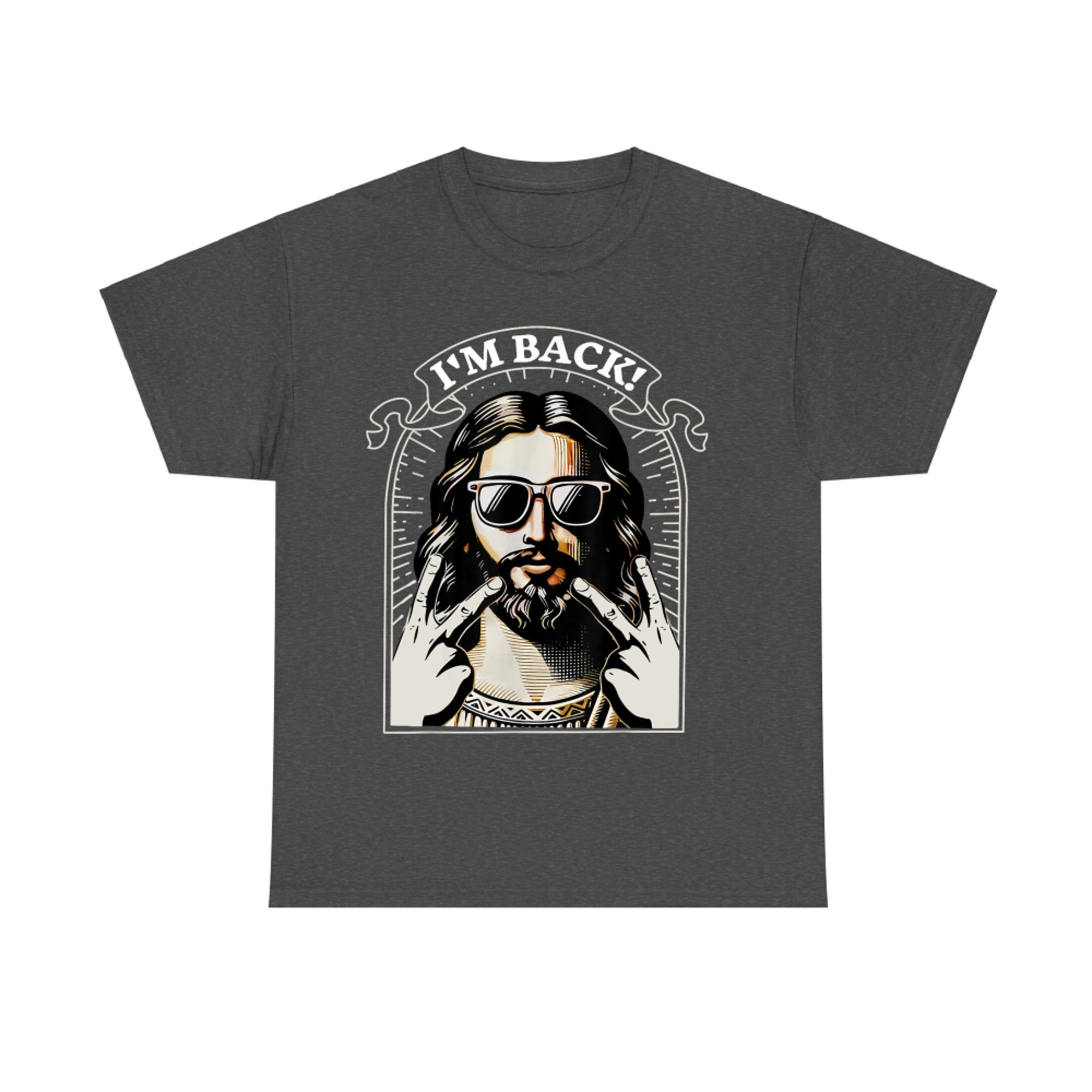 I'm Back Happy Easter Jesus Sunglasses Christian Good Friday T-Shirt