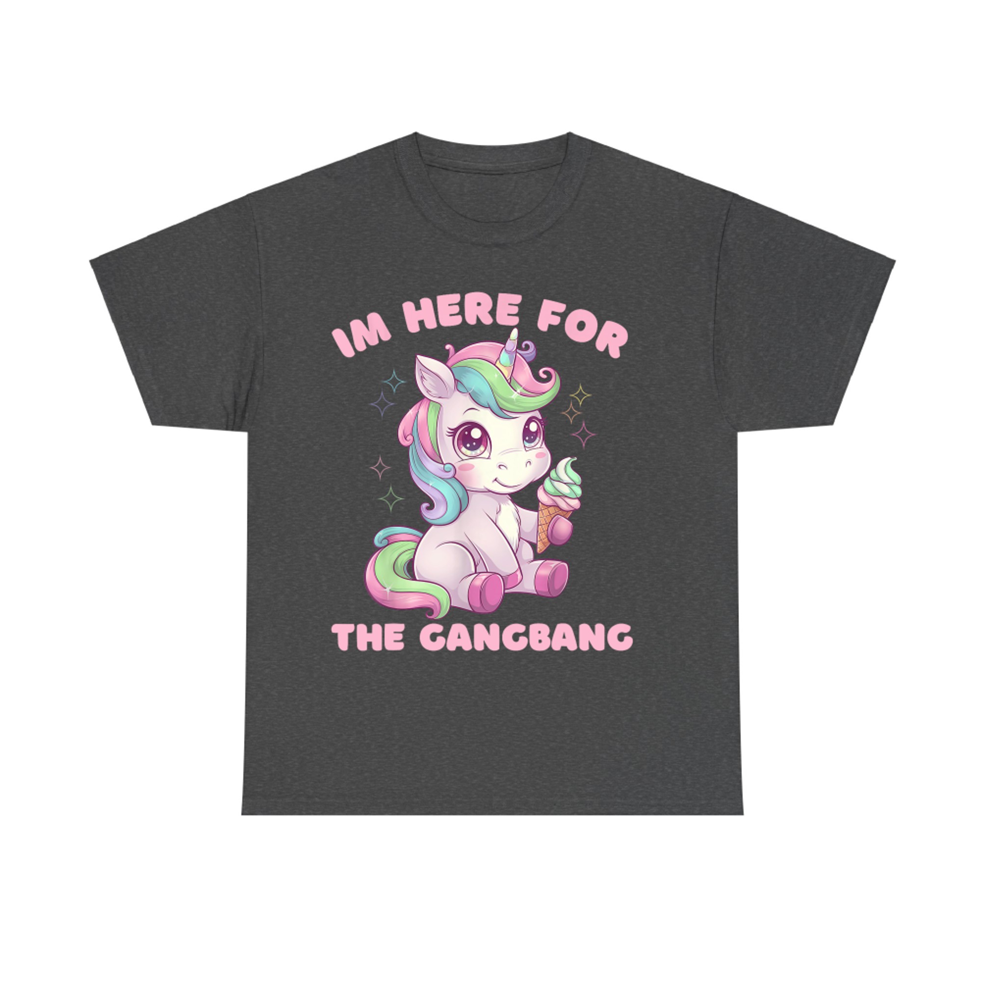 I'm Here For The Gangbang Funny Inappropriate Y2K T-Shirt