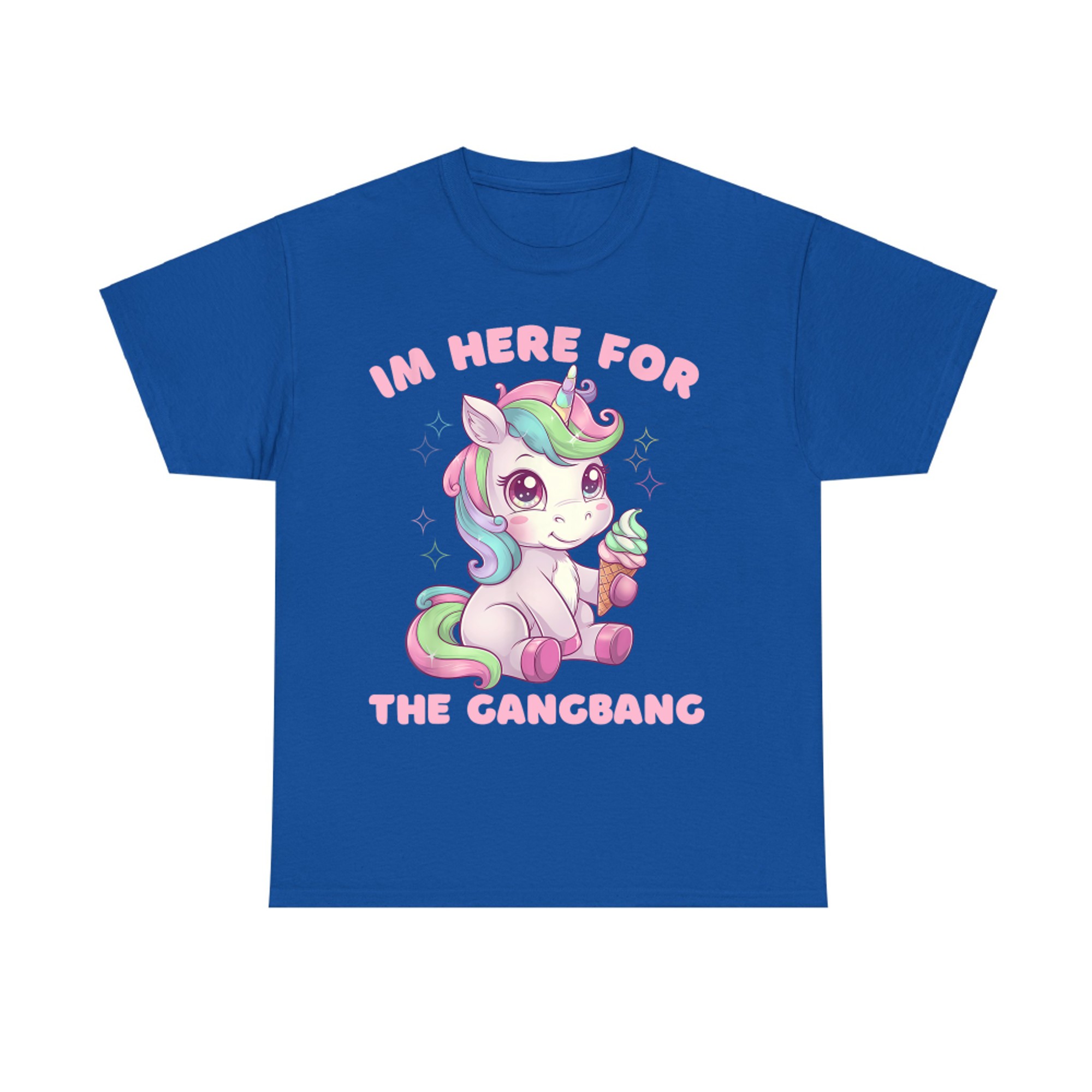 I'm Here For The Gangbang Funny Inappropriate Y2K T-Shirt