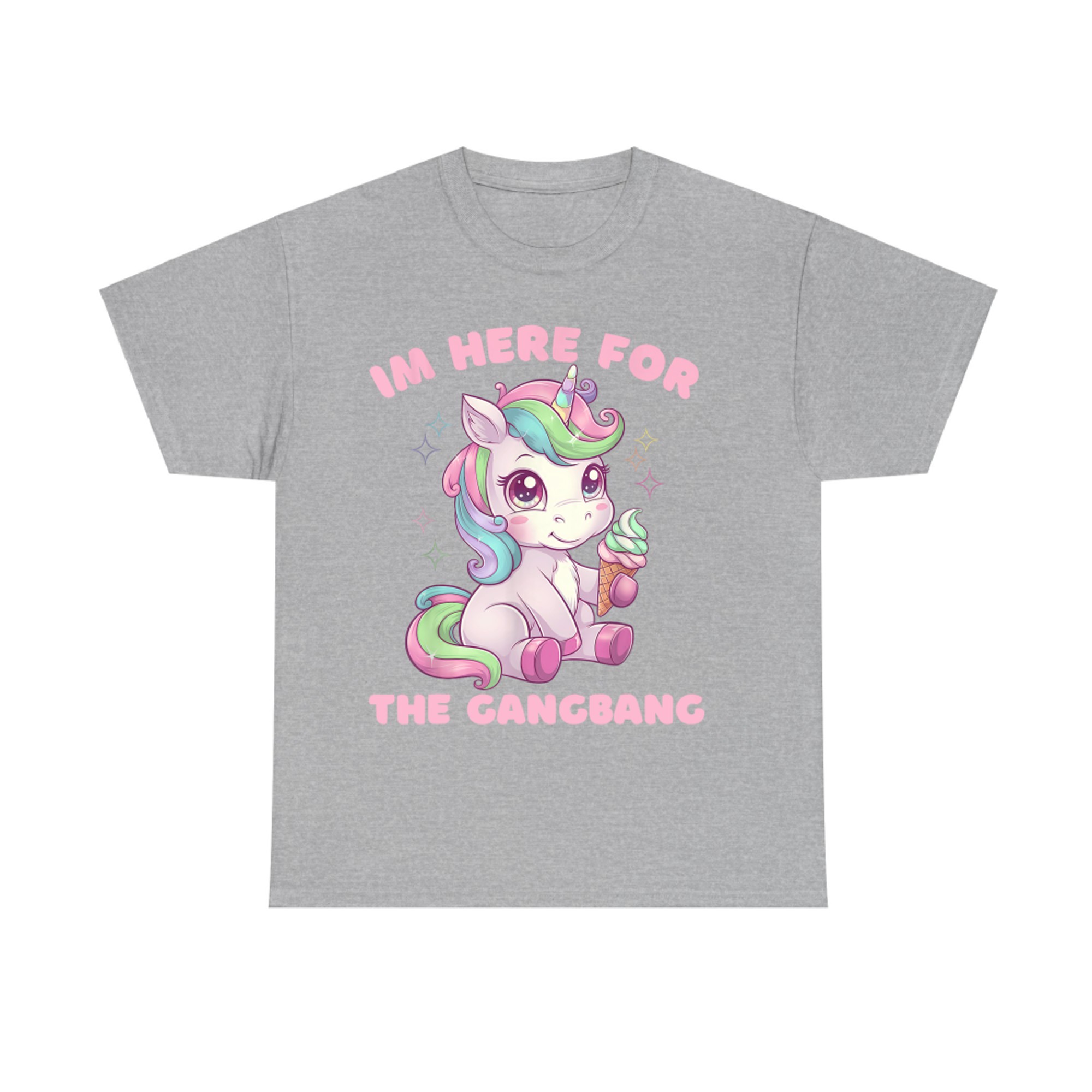 I'm Here For The Gangbang Funny Inappropriate Y2K T-Shirt