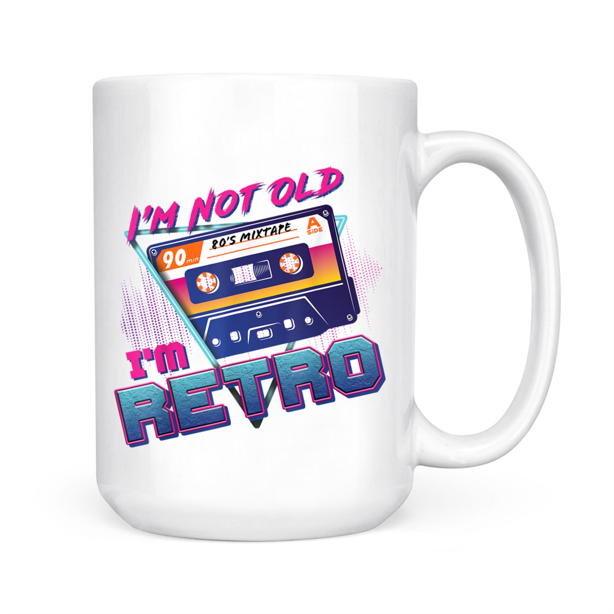 I'm Not Old A'm Retro1980s Vintage Cassette Tape Funny Birthday Mug