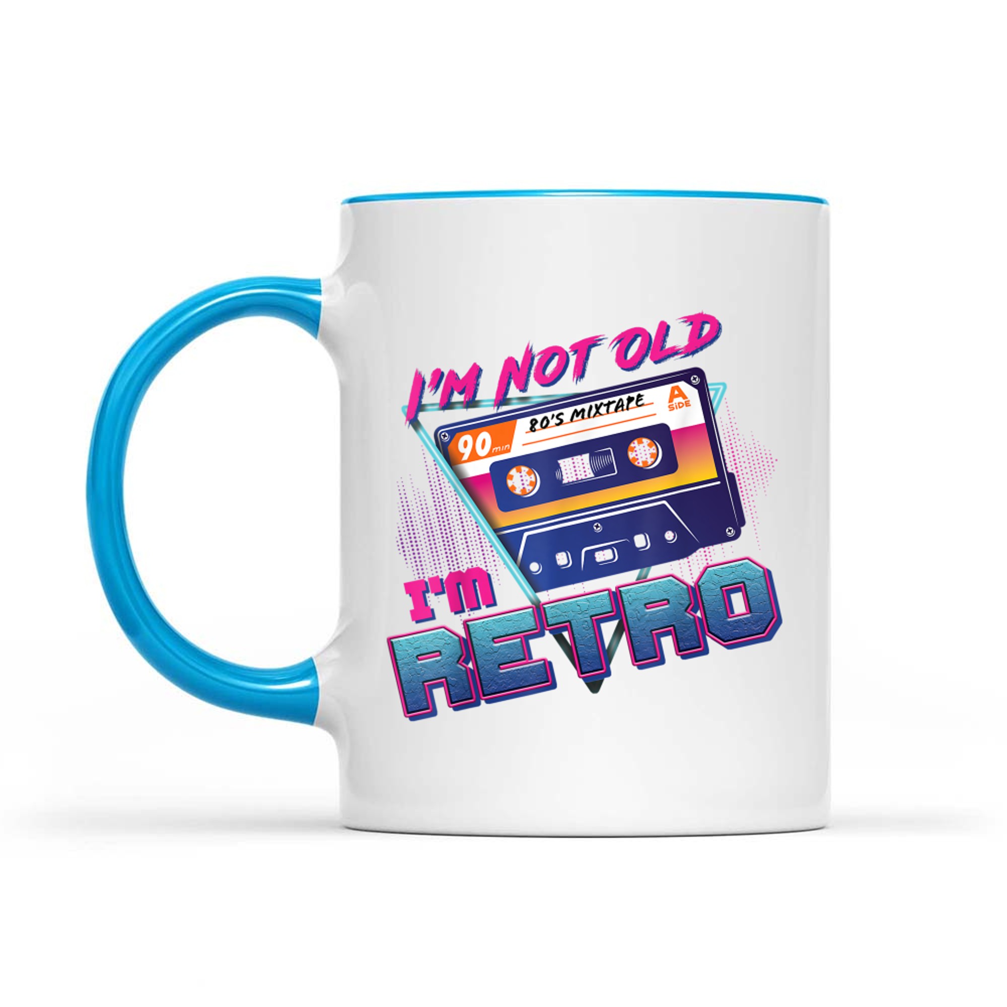 I'm Not Old A'm Retro1980s Vintage Cassette Tape Funny Birthday Mug