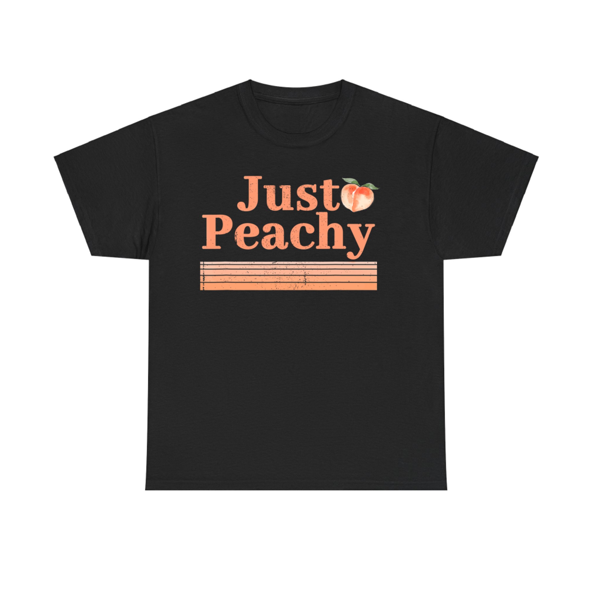 Just Peachy Peaches Summer Fruit Nostalgia T-Shirt