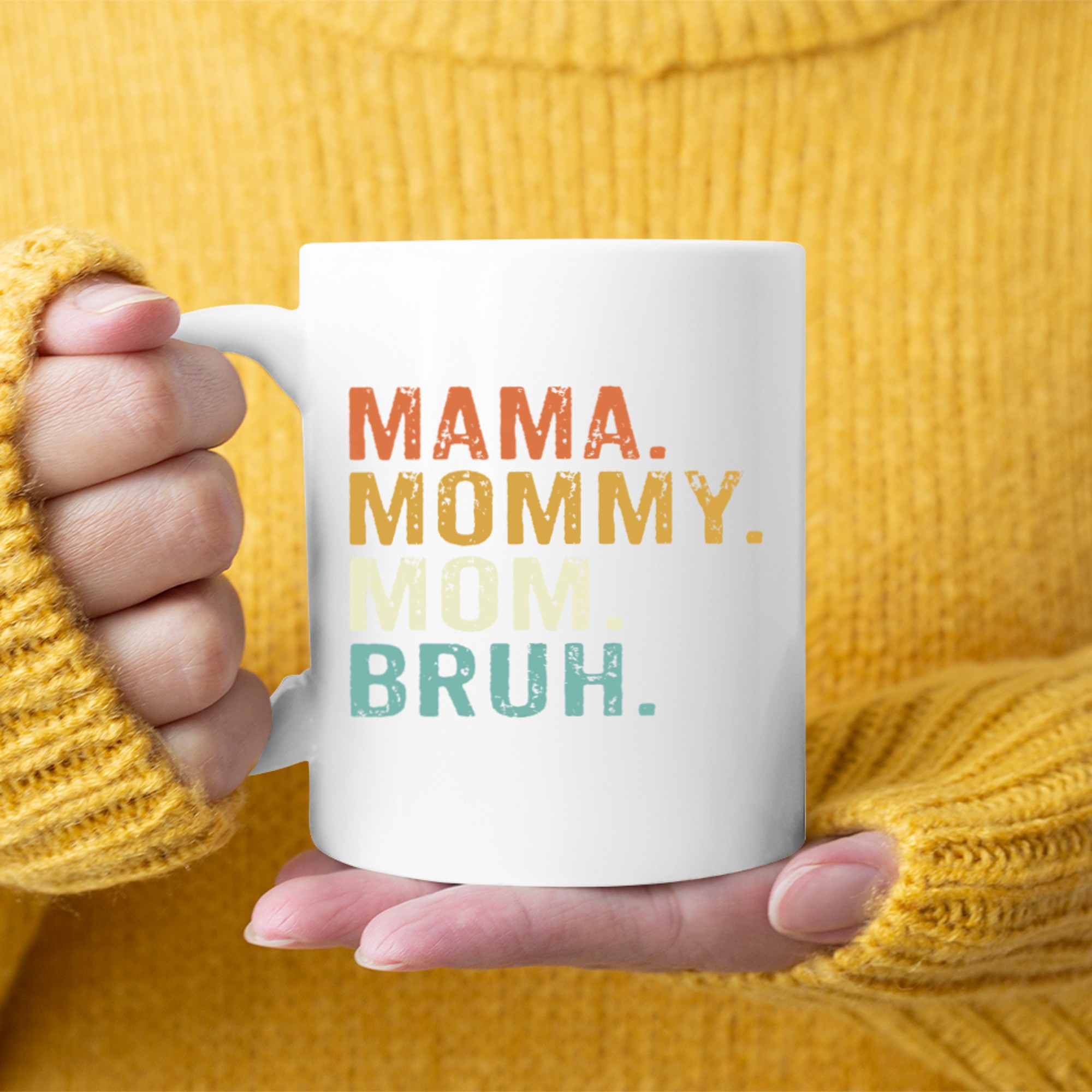 Mama Mommy Mom Bruh Mothers Day Vintage Funny Mother Mug