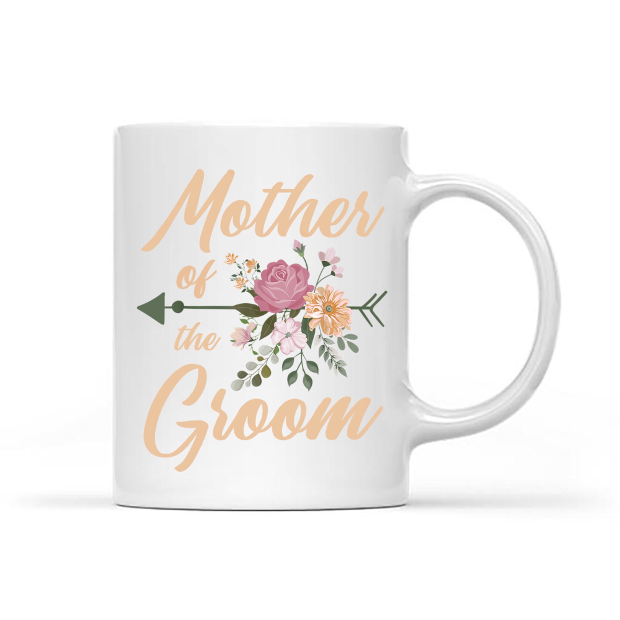 Mother Of The Groom Wedding Party Special Day Pretty Floral Mug