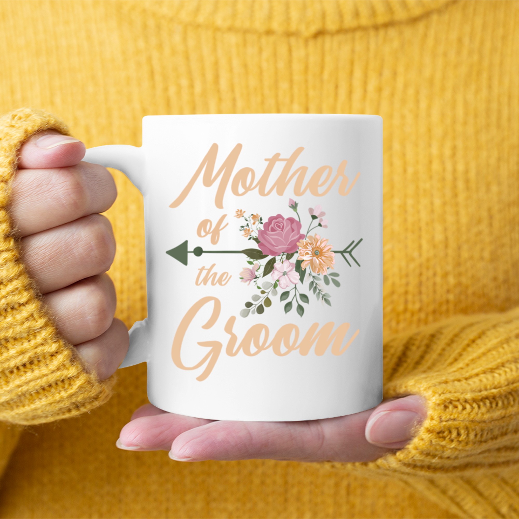 Mother Of The Groom Wedding Party Special Day Pretty Floral Mug